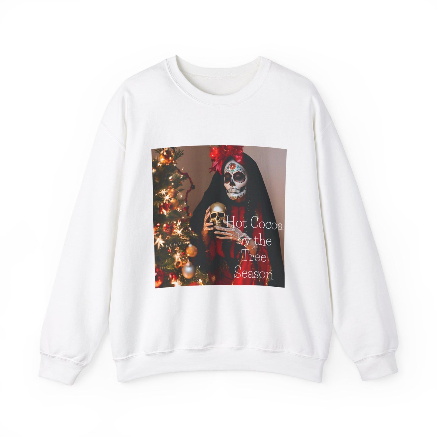 "Hot Cocoa by The Tree Season" Crewneck Sweatshirt