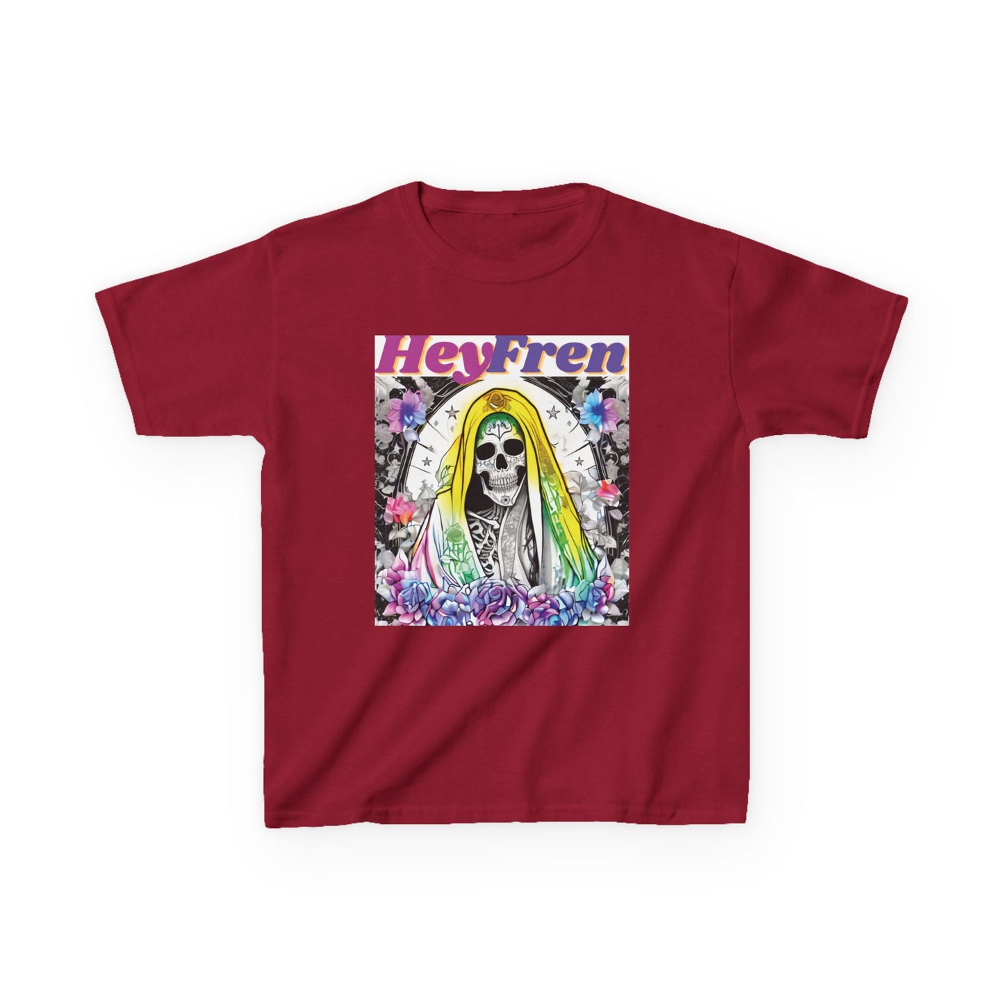 Kids "Hey Fren" Santa Muerte Graphic Tee