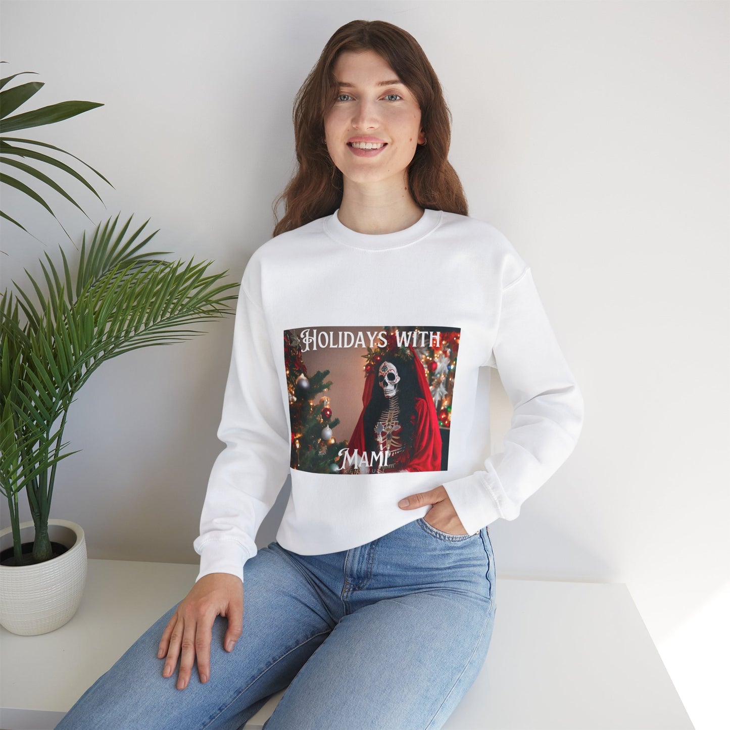 "Holidays with Mami" Crewneck Sweatshirt