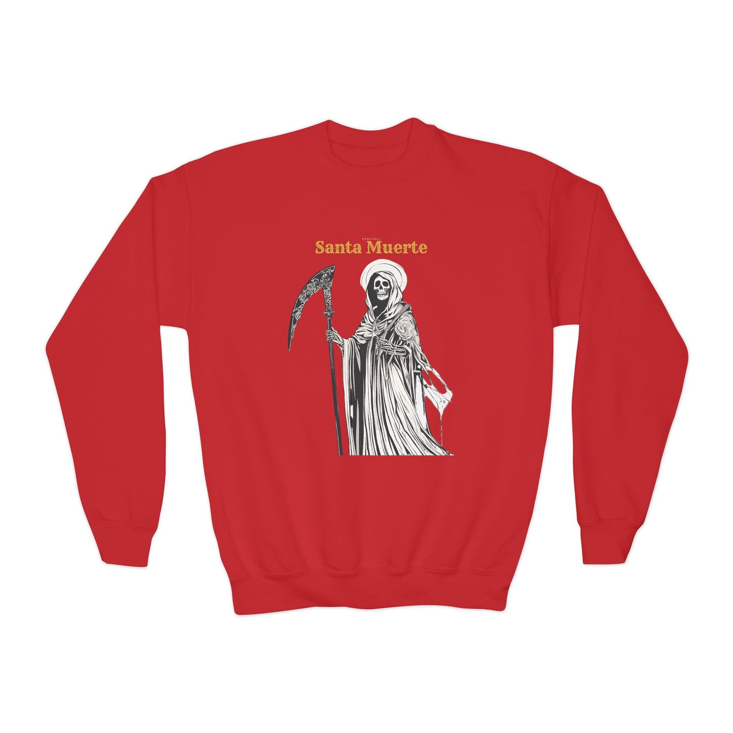 Kids Santa Muerte Crewneck Sweatshirt