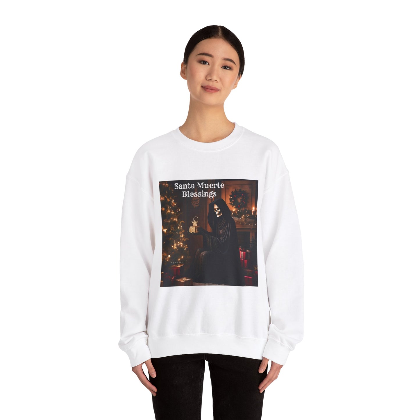 "Santa Muerte Blessing" Crewneck Sweatshirt