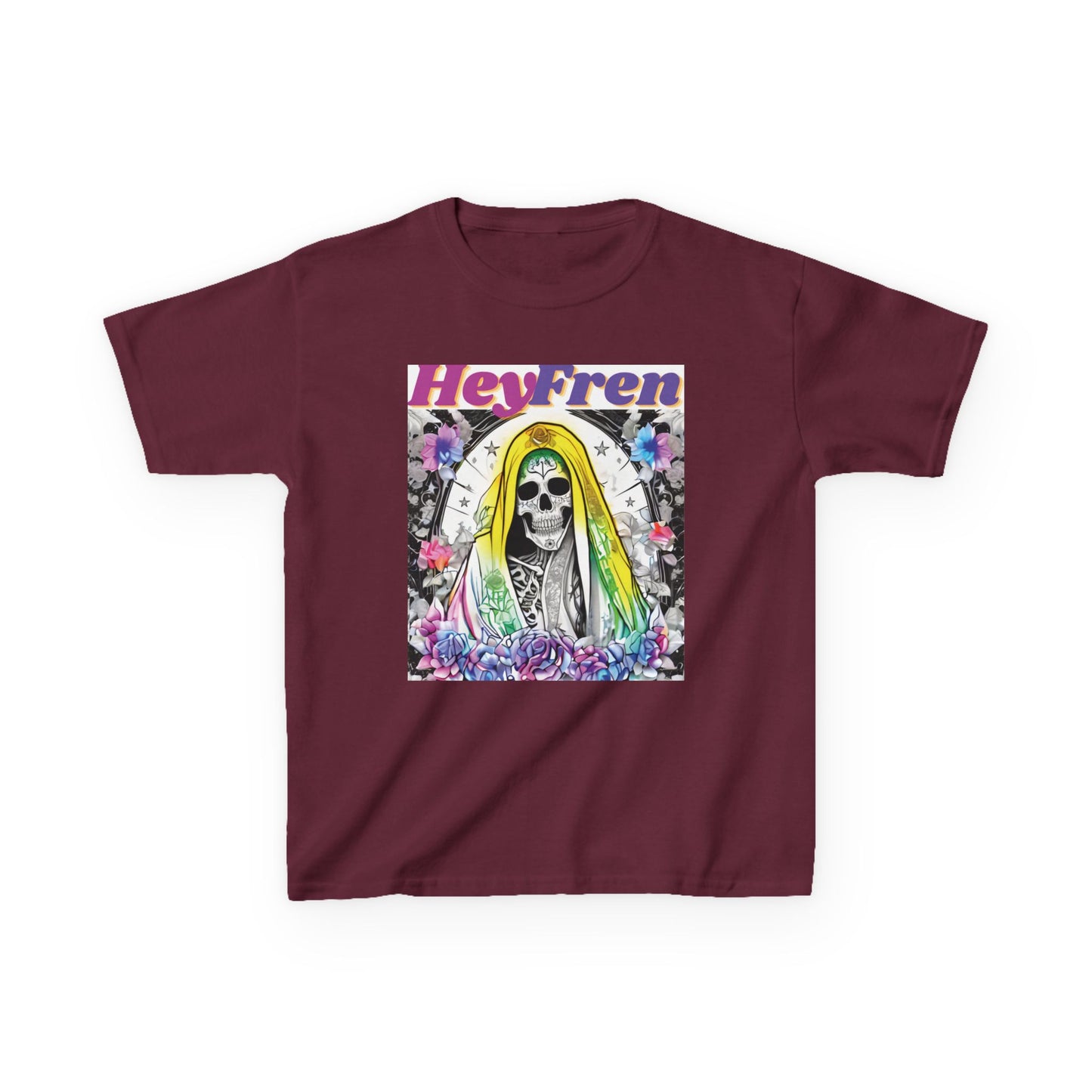 Kids "Hey Fren" Santa Muerte Graphic Tee