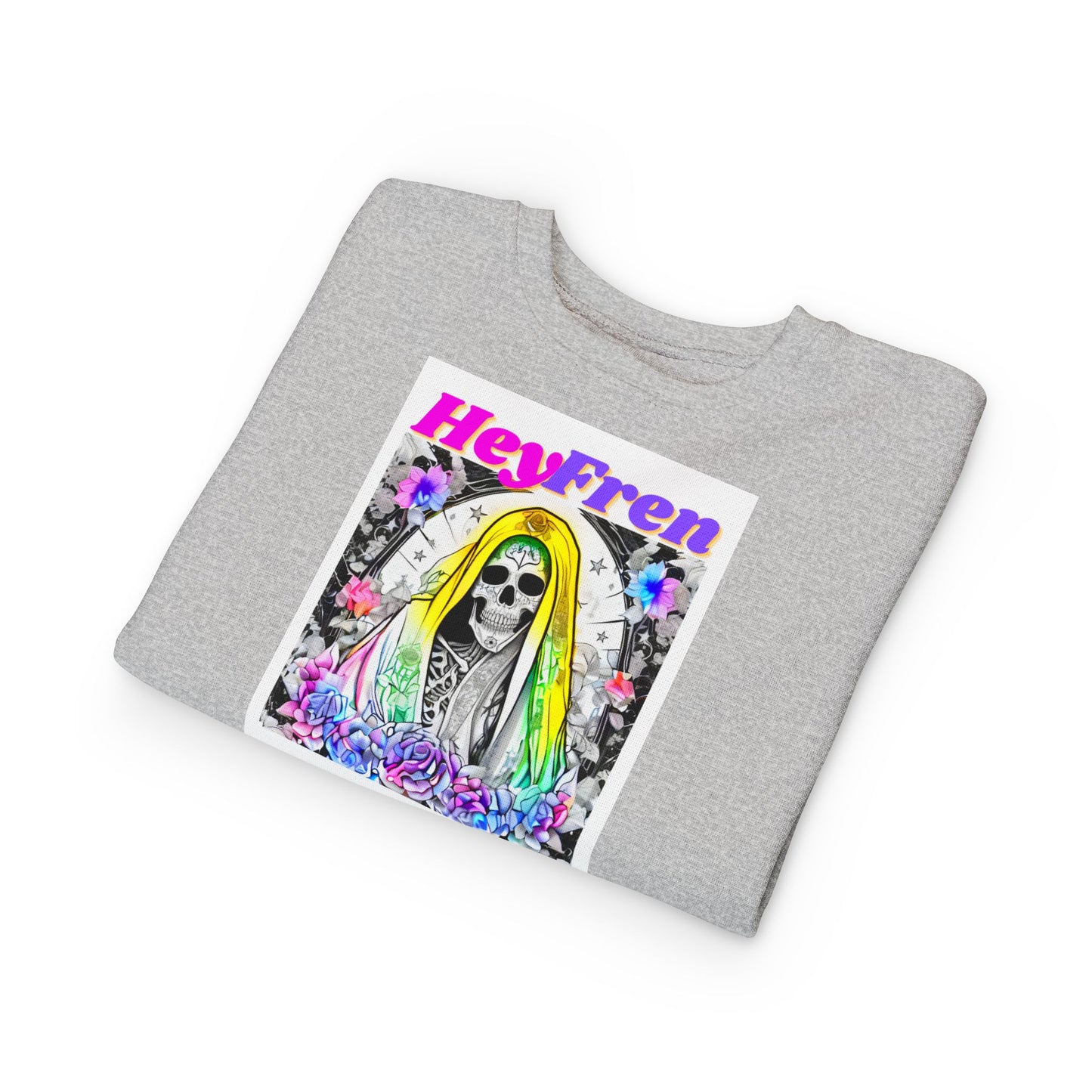 Hey Fren Santa Muerte Toddler Sweatshirt