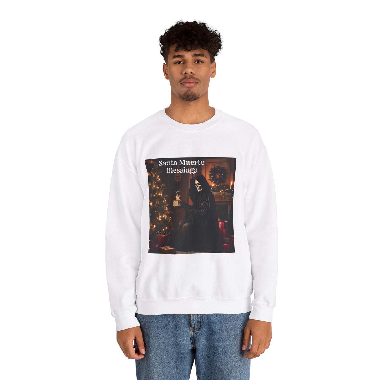 "Santa Muerte Blessing" Crewneck Sweatshirt