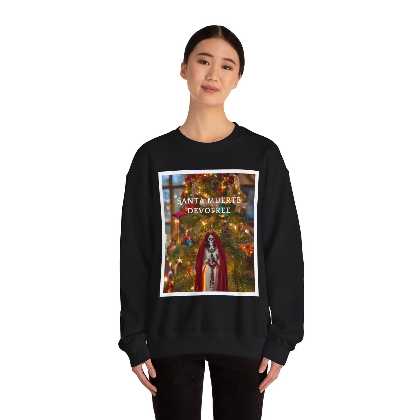 "Santa Muerte Devotree" Crewneck Sweatshirt