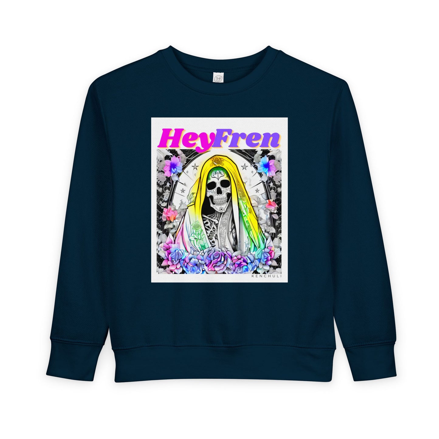 Hey Fren Santa Muerte Toddler Sweatshirt