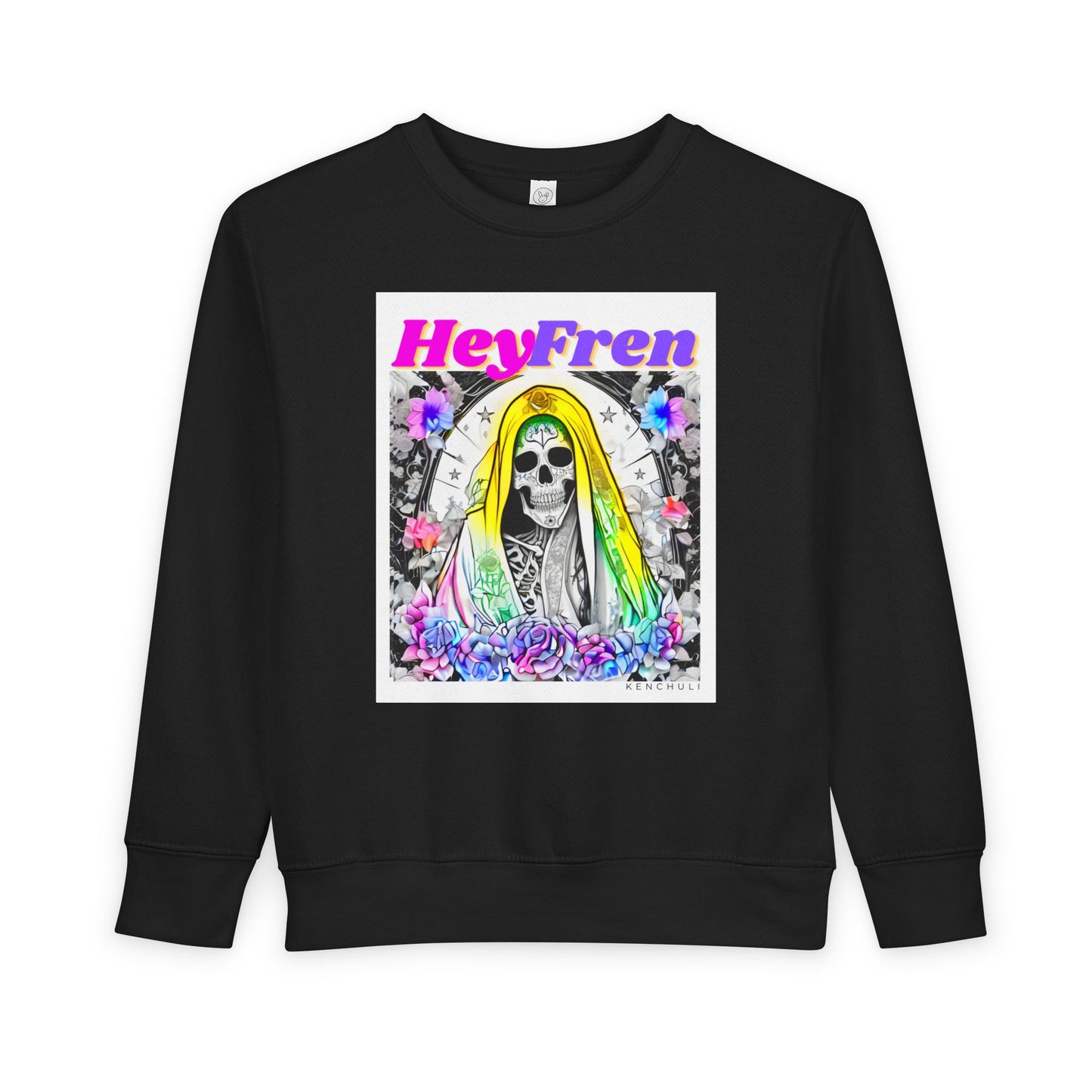 Hey Fren Santa Muerte Toddler Sweatshirt