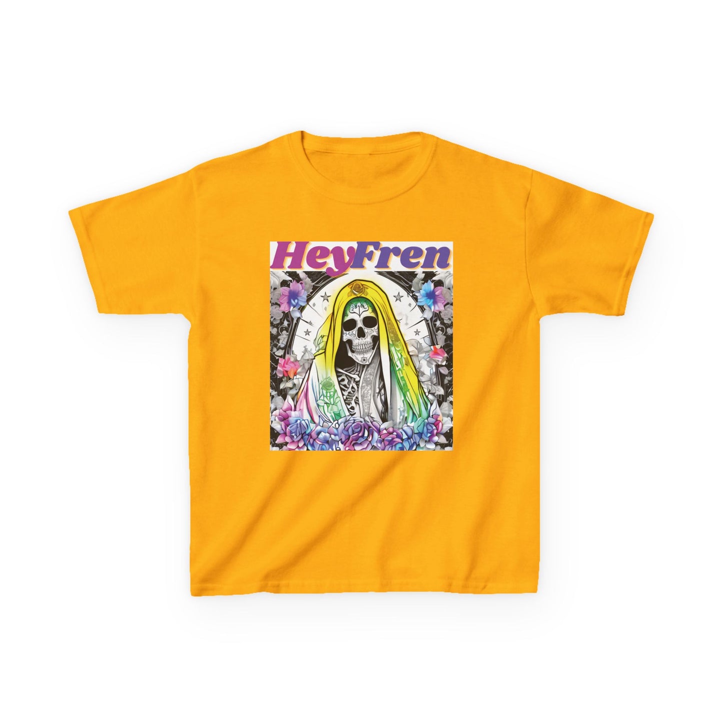 Kids "Hey Fren" Santa Muerte Graphic Tee