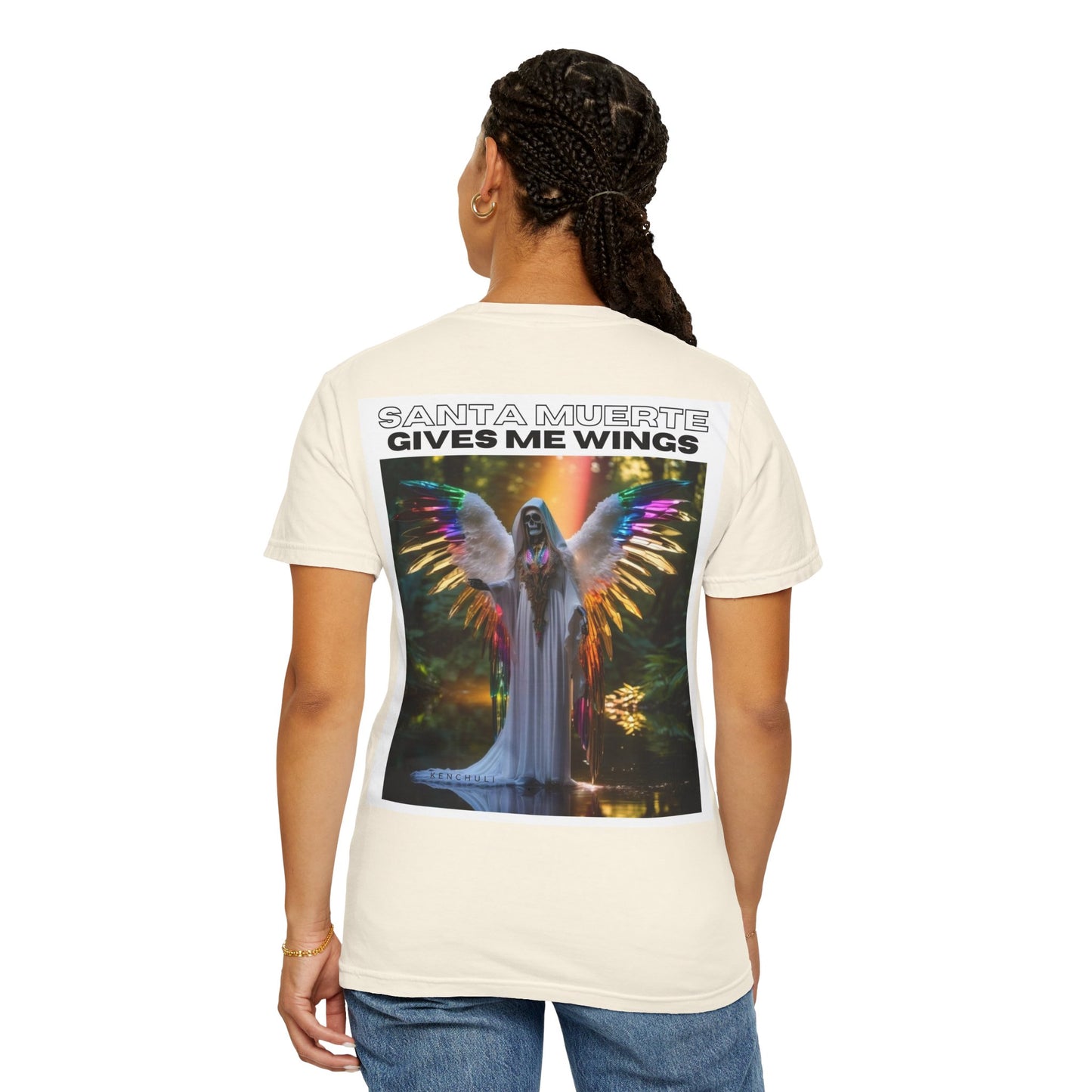 Santa Muerte Winged T-shirt