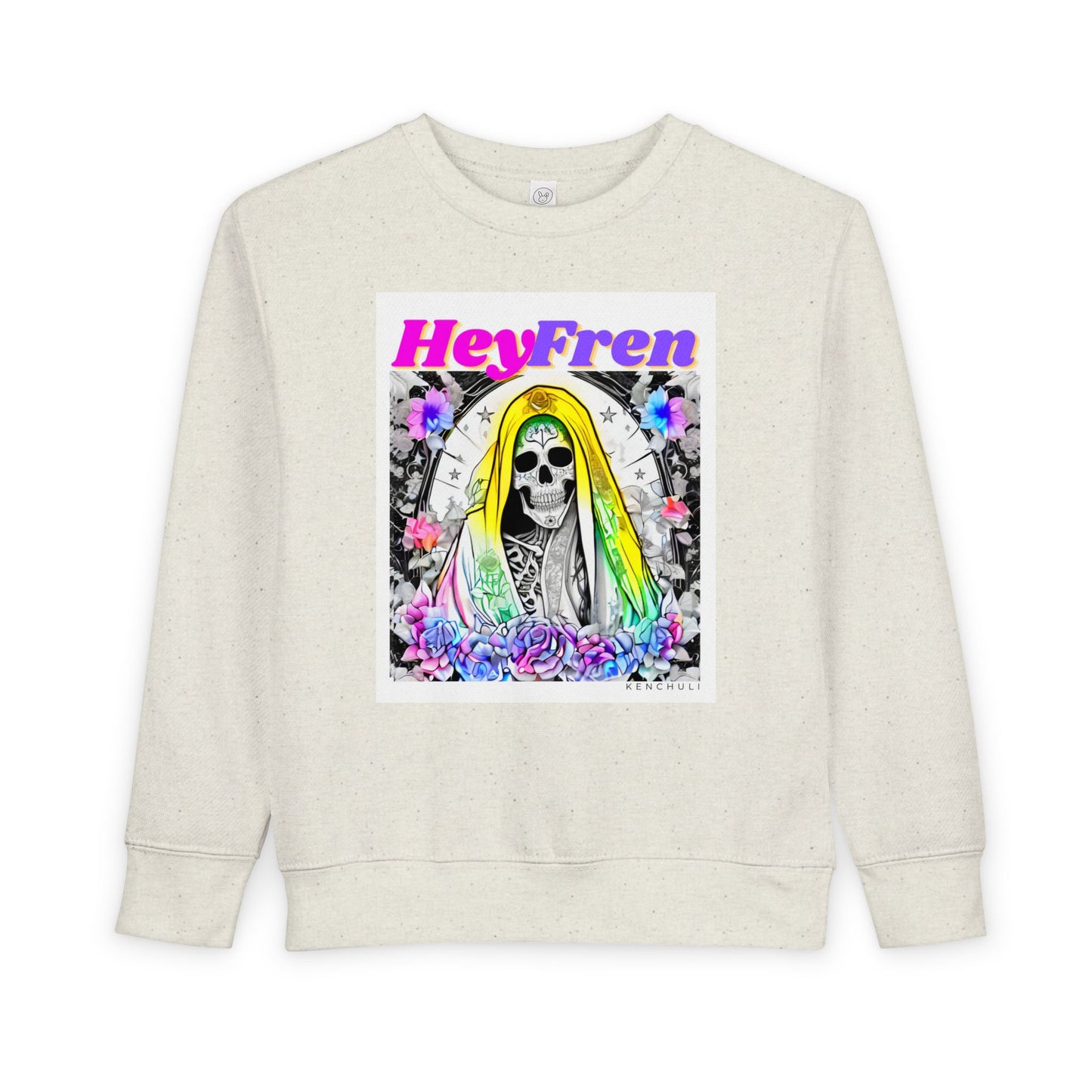 Hey Fren Santa Muerte Toddler Sweatshirt