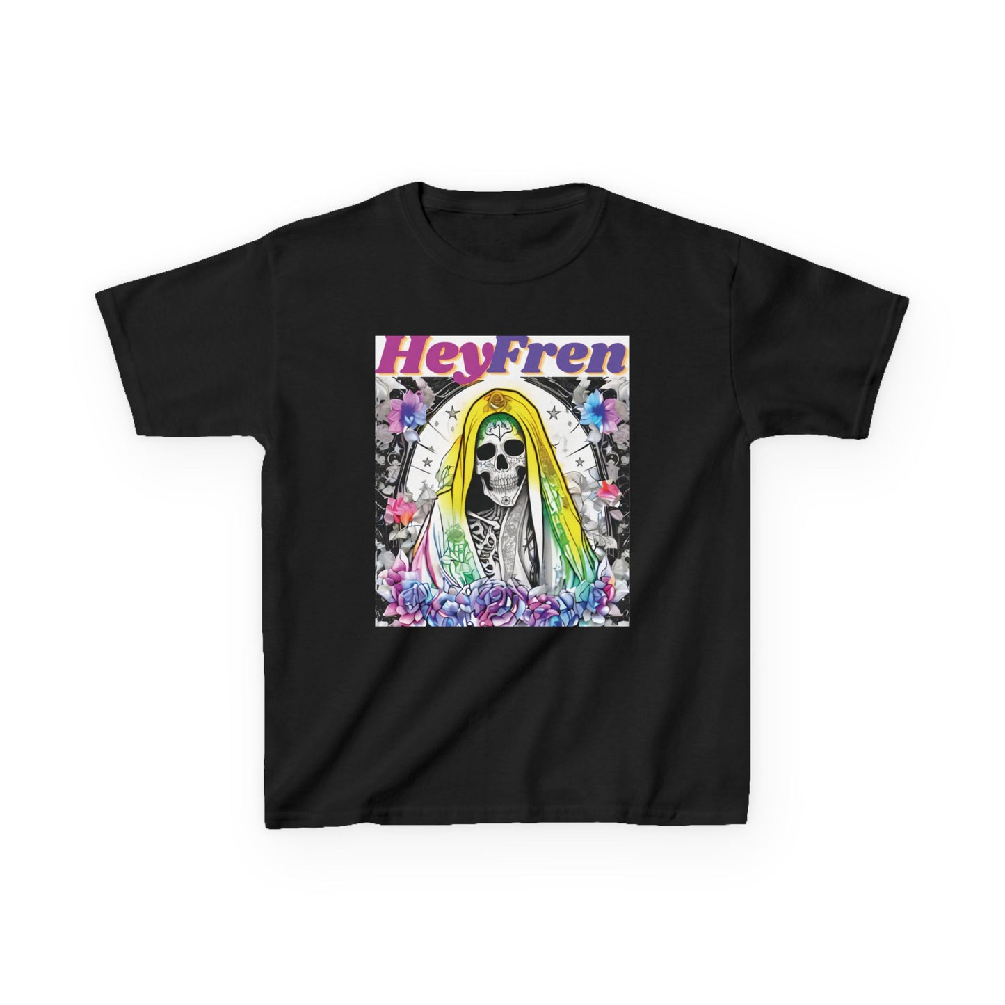 Kids "Hey Fren" Santa Muerte Graphic Tee