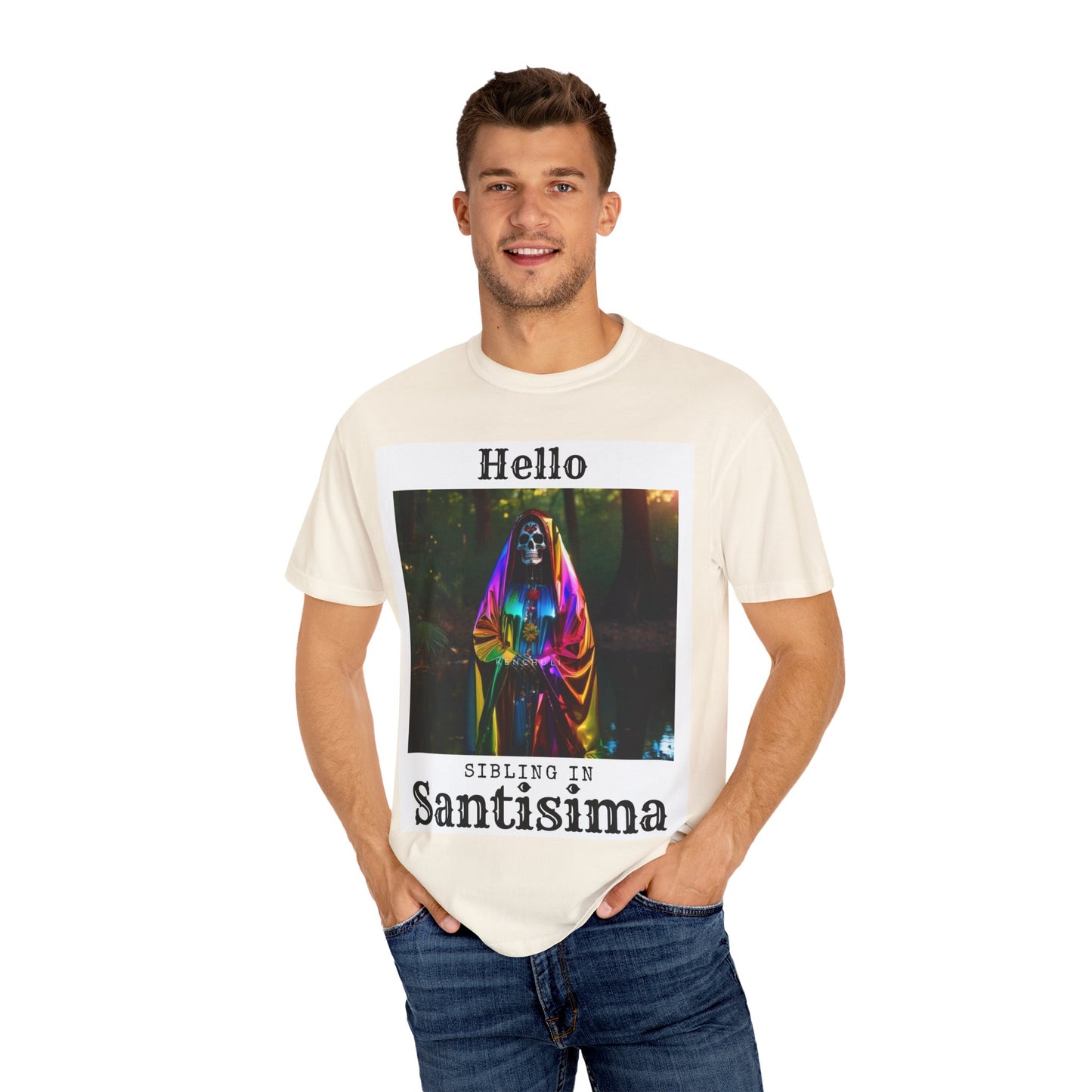 Santa Muerte Sibling in Santisima T-Shirt