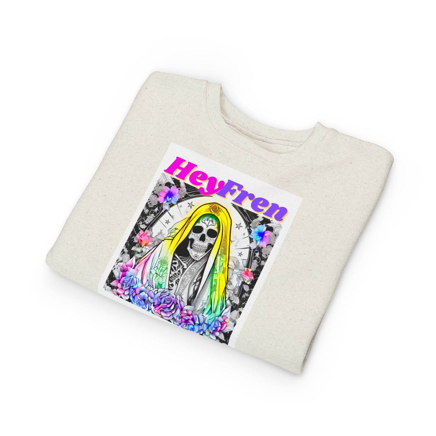 Hey Fren Santa Muerte Toddler Sweatshirt