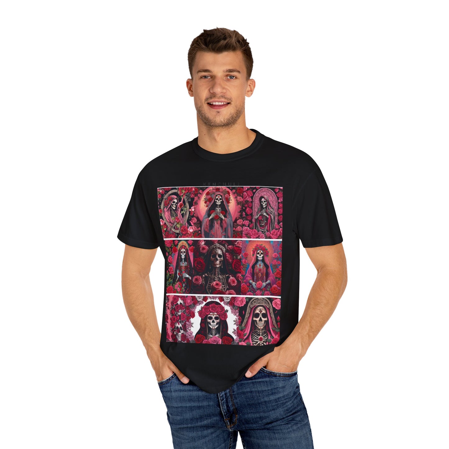 Santa Muerte Flores T-Shirt