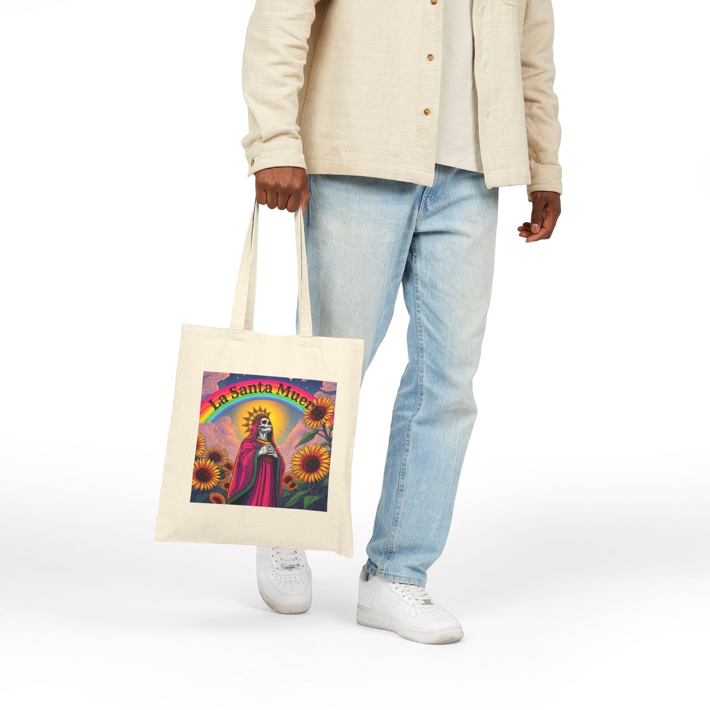 La Santa Muerte Canvas Tote Bag