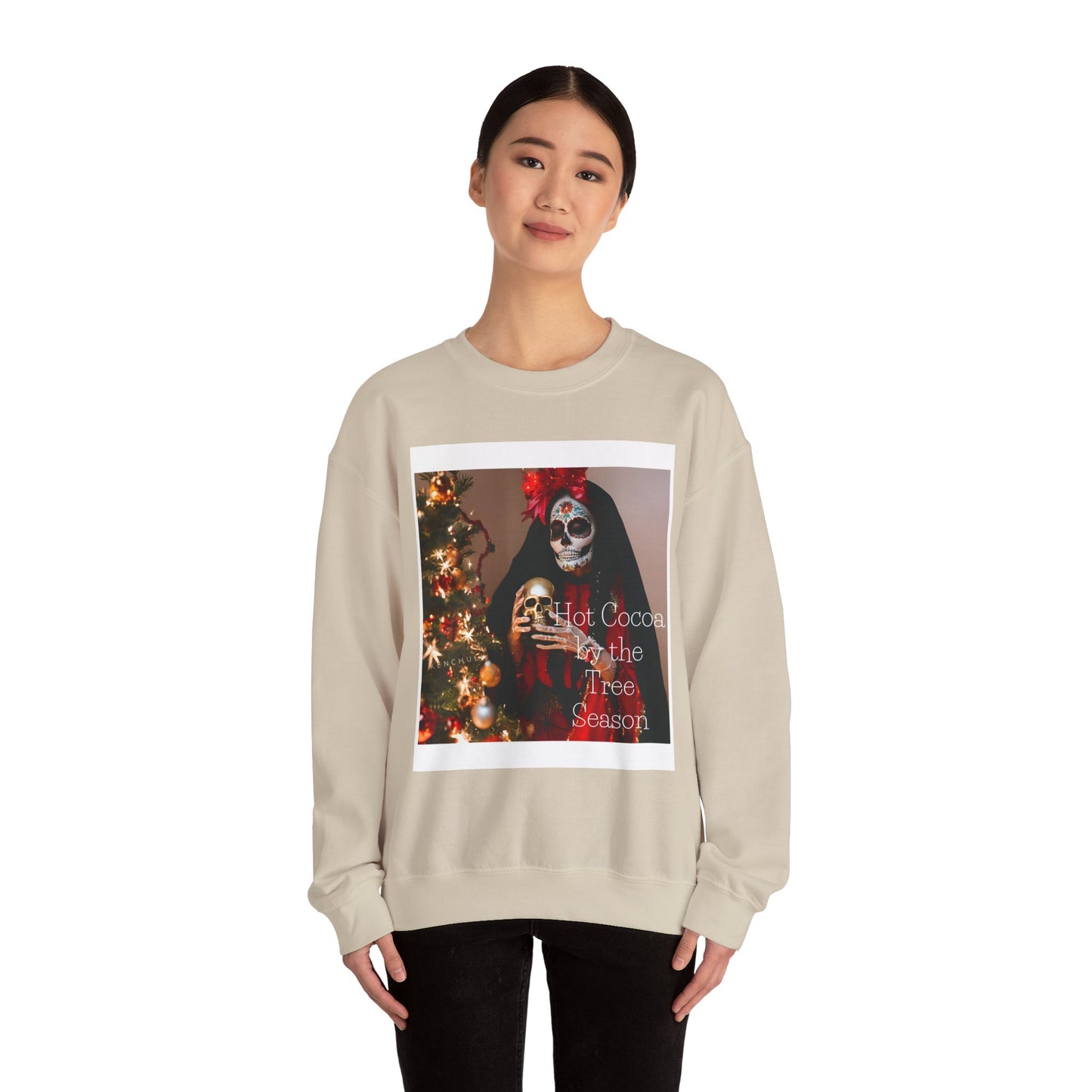 "Hot Cocoa by The Tree Season" Crewneck Sweatshirt