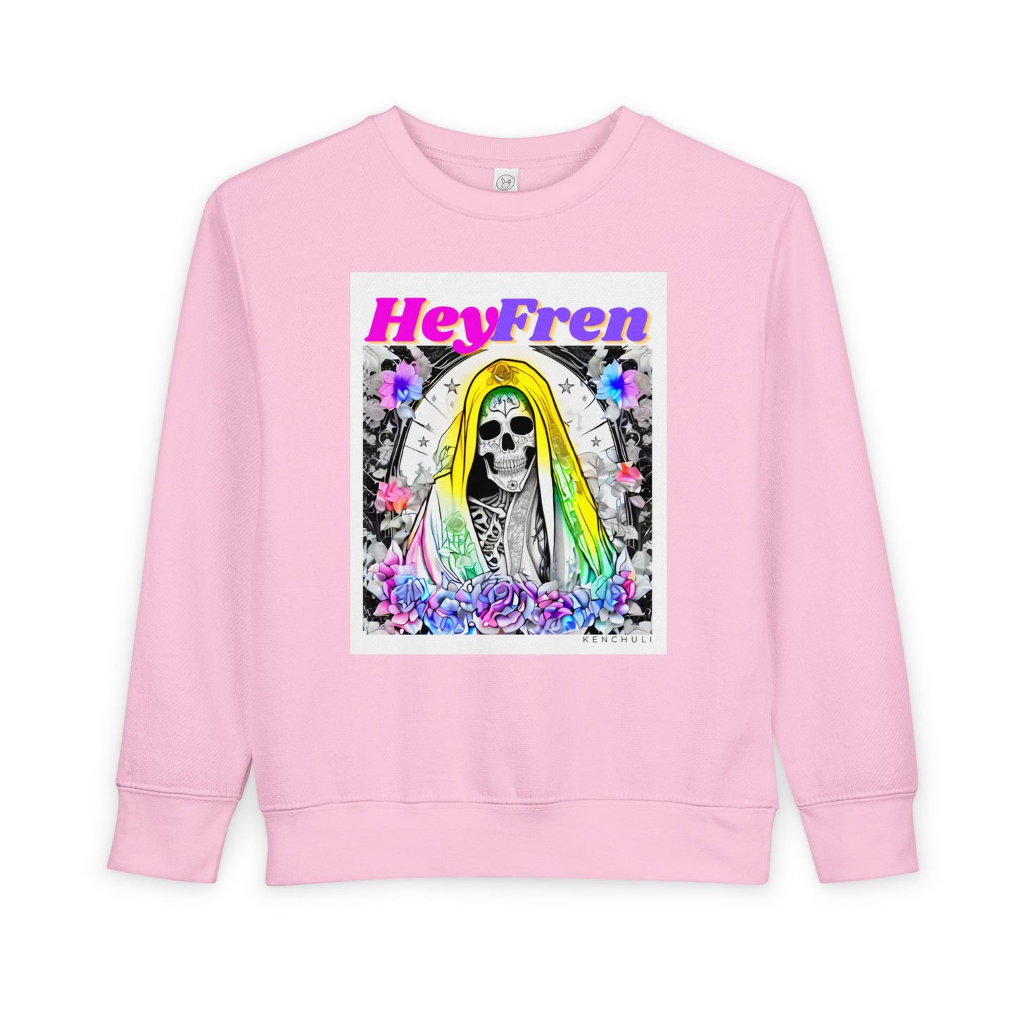 Hey Fren Santa Muerte Toddler Sweatshirt