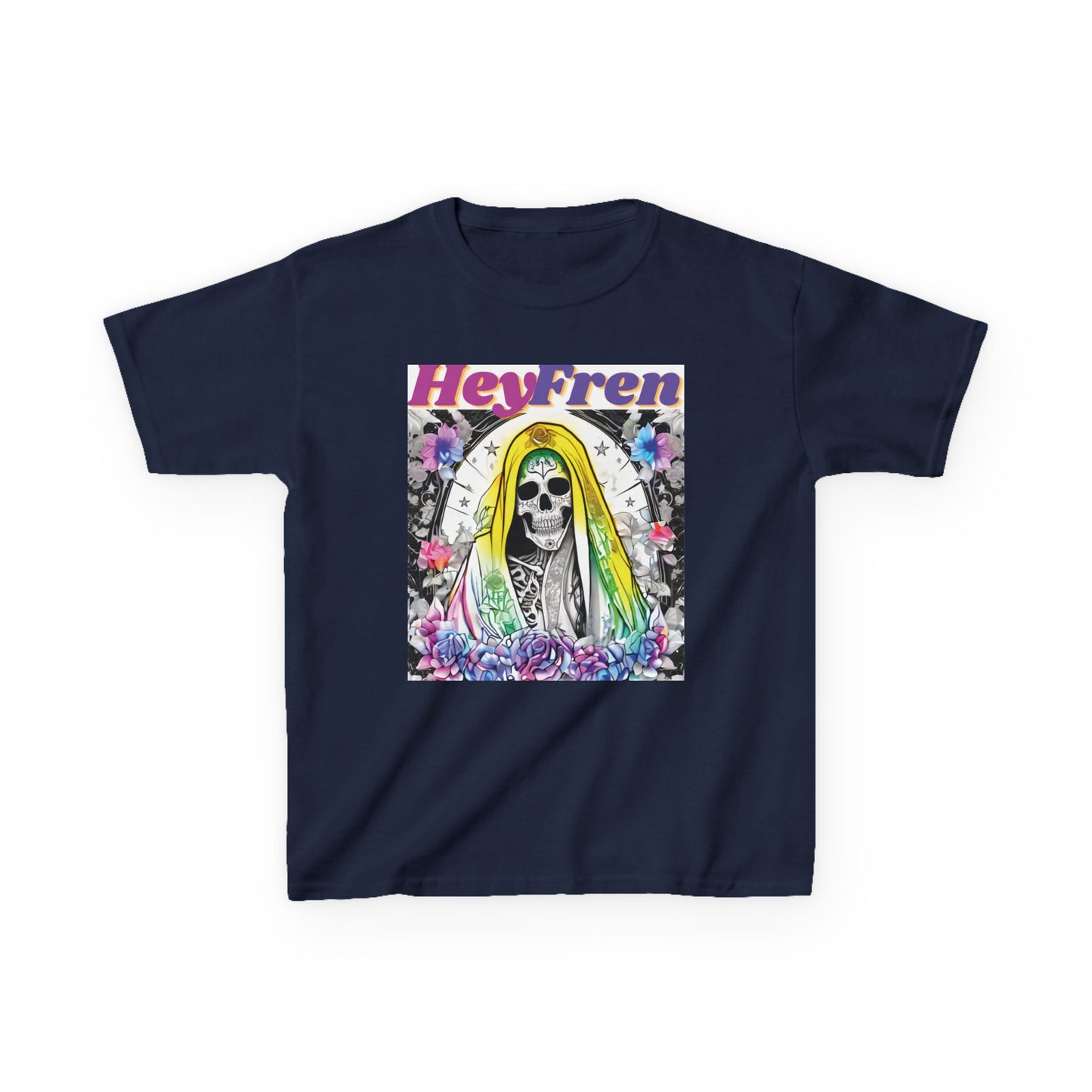 Kids "Hey Fren" Santa Muerte Graphic Tee