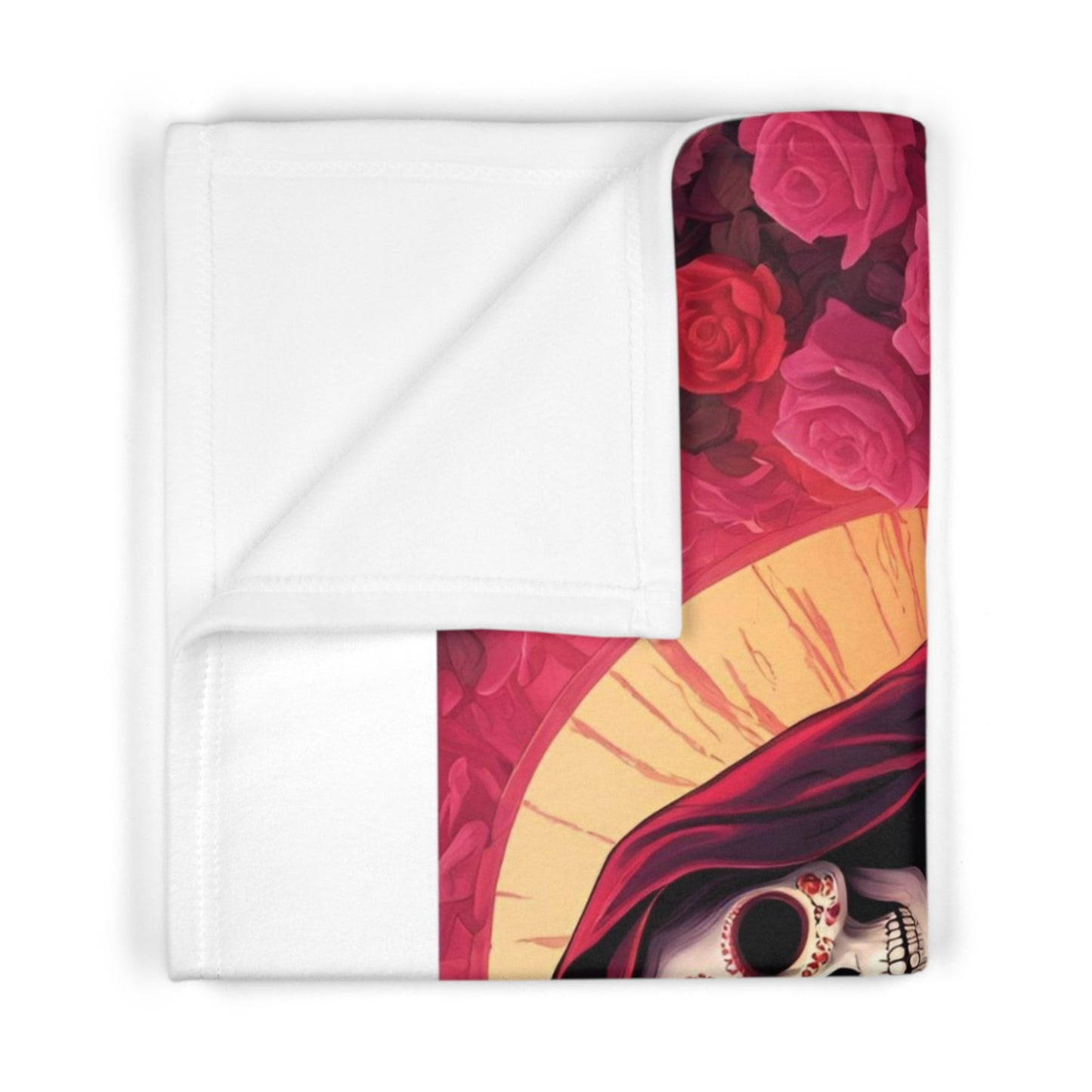 Santa Muerte "I Love You" Baby Soft Fleece Blanket