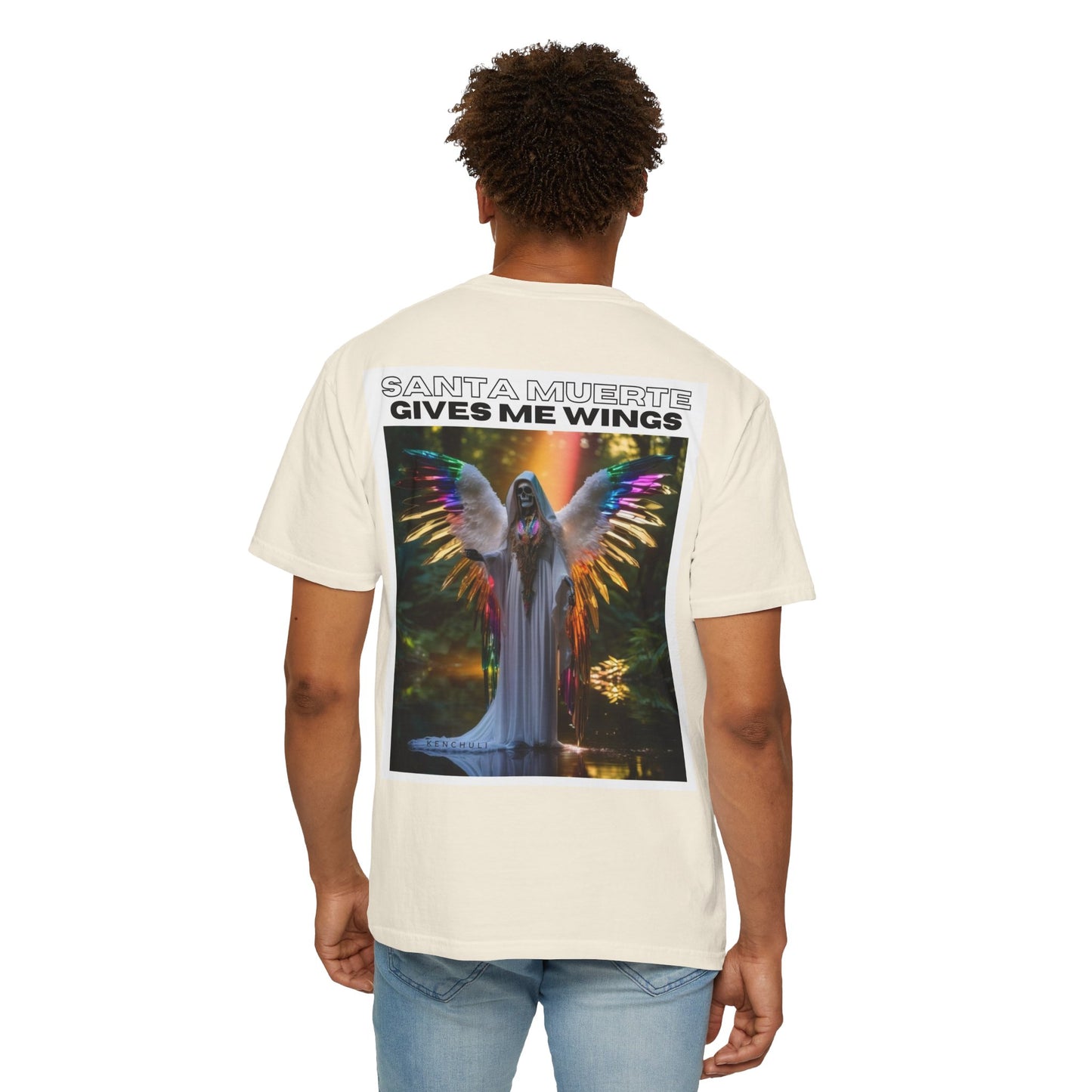 Santa Muerte Winged T-shirt