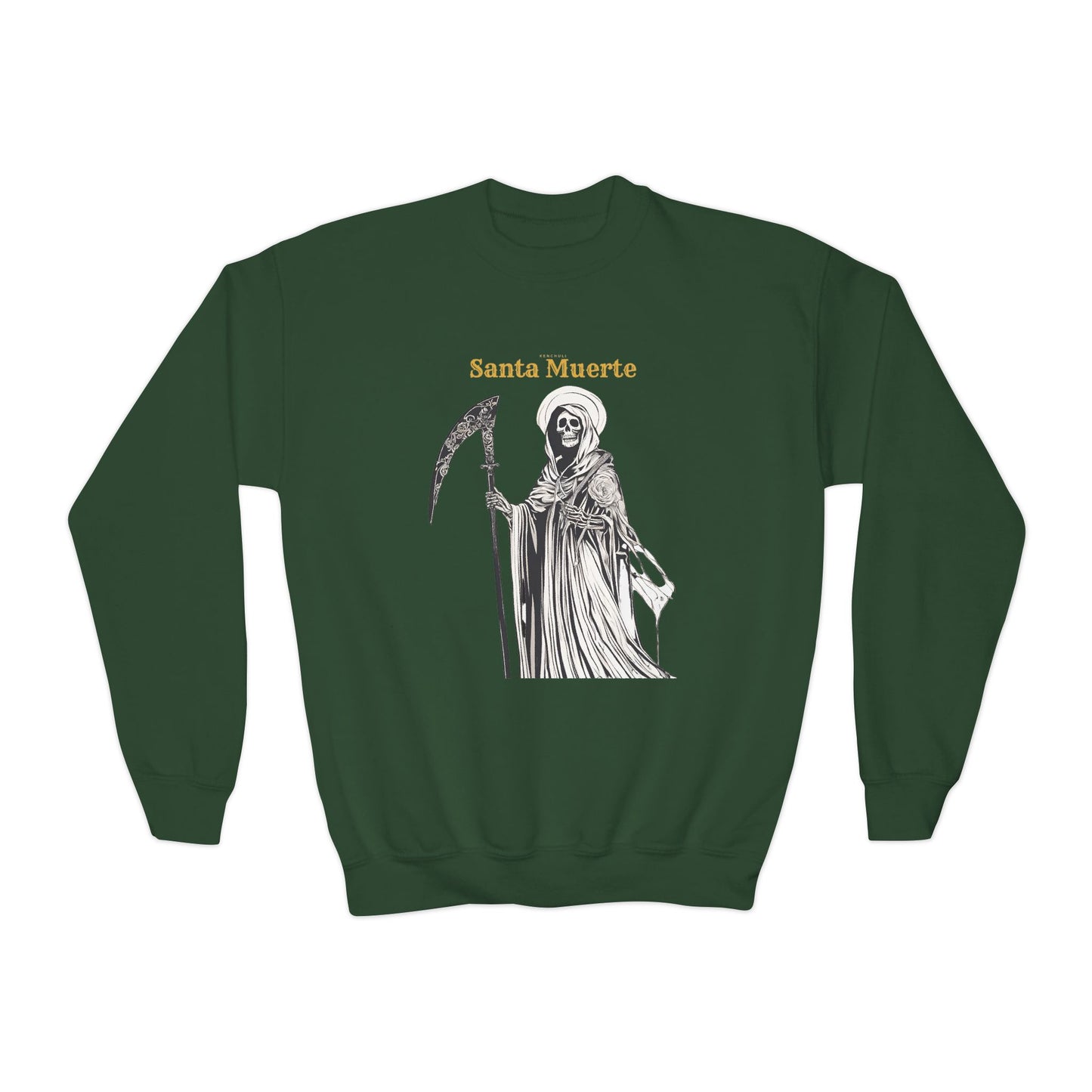 Kids Santa Muerte Crewneck Sweatshirt