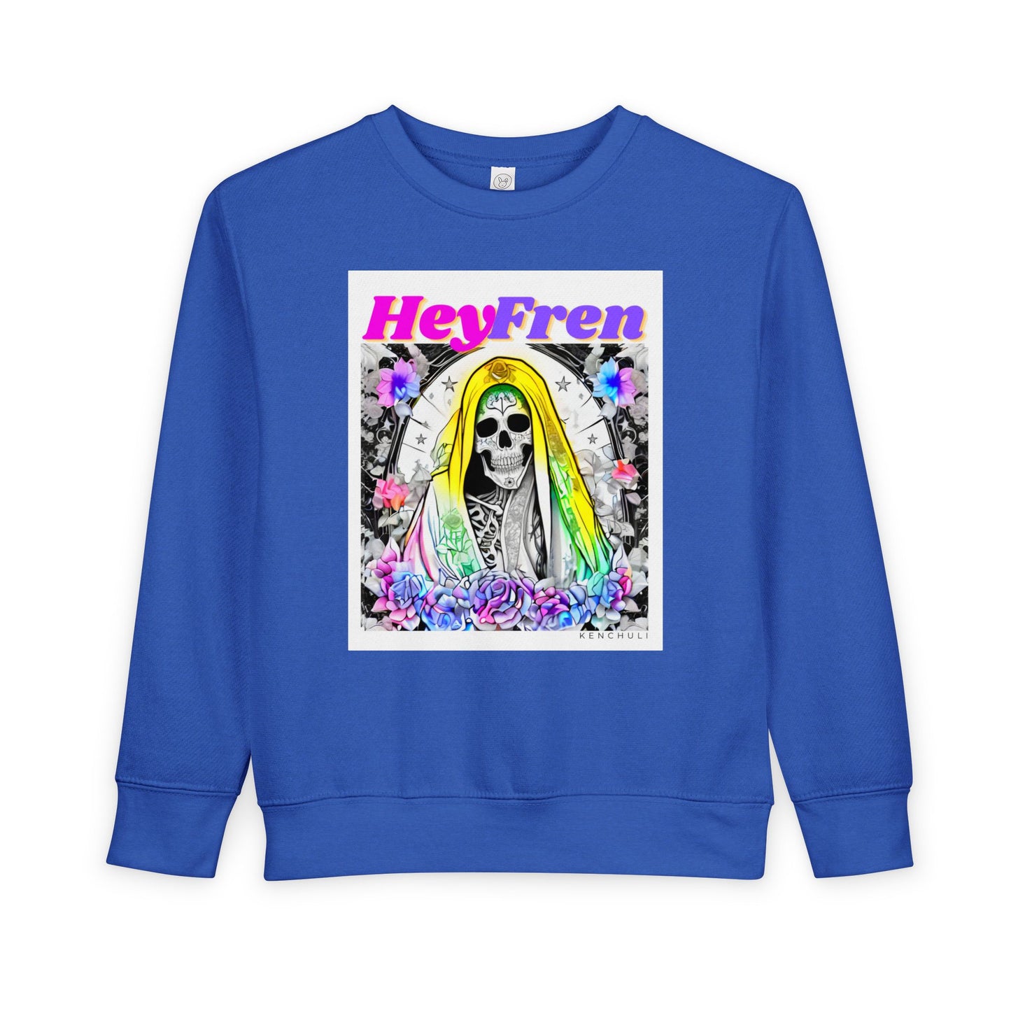 Hey Fren Santa Muerte Toddler Sweatshirt