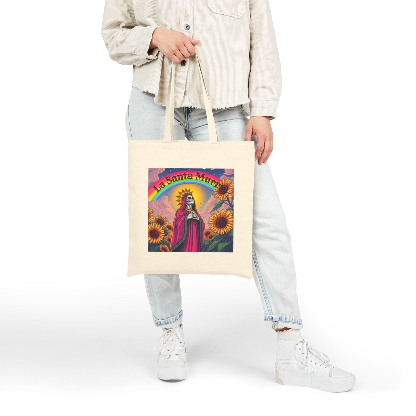 La Santa Muerte Canvas Tote Bag