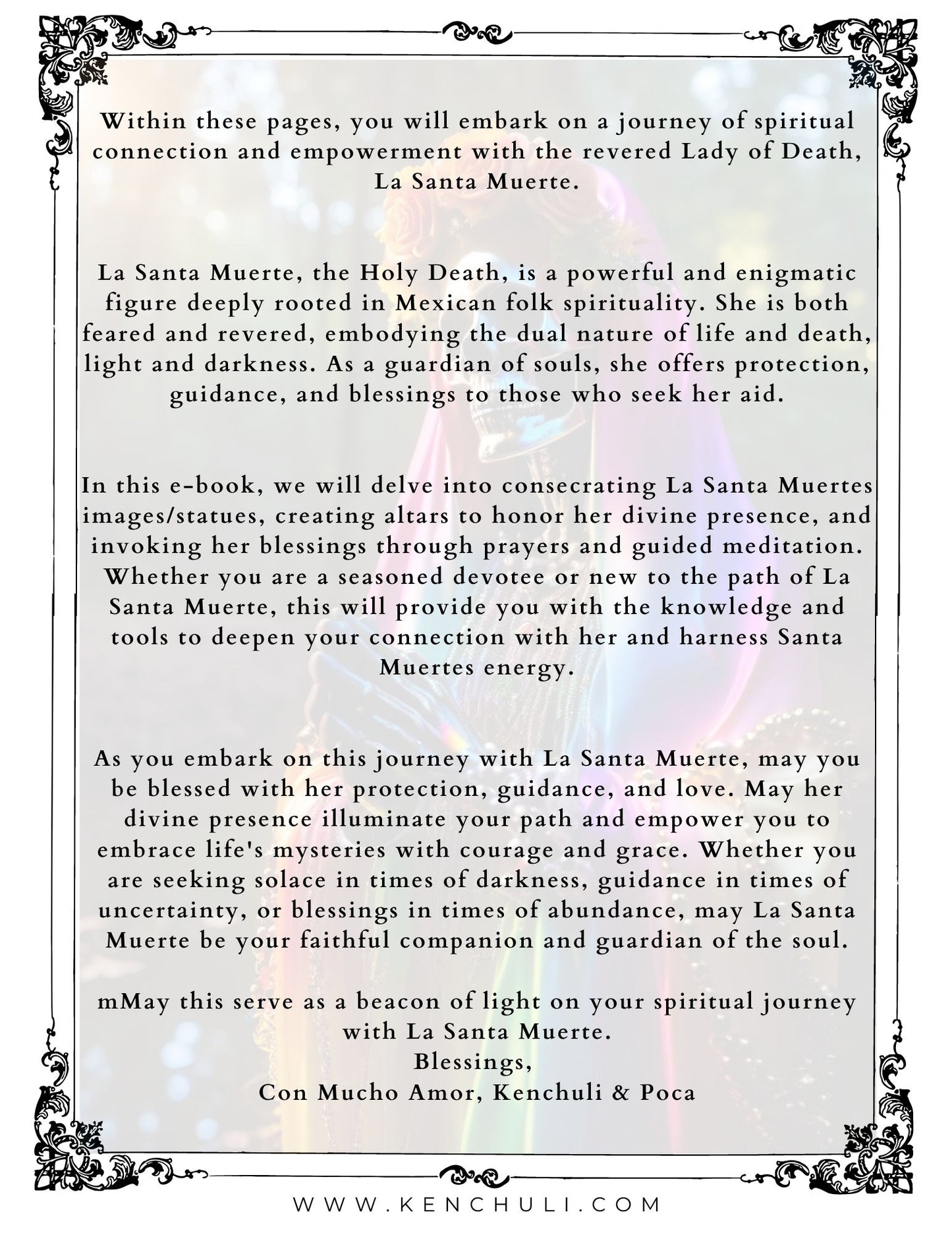 La Santa Muerte Consecrations & Prayers E-Book