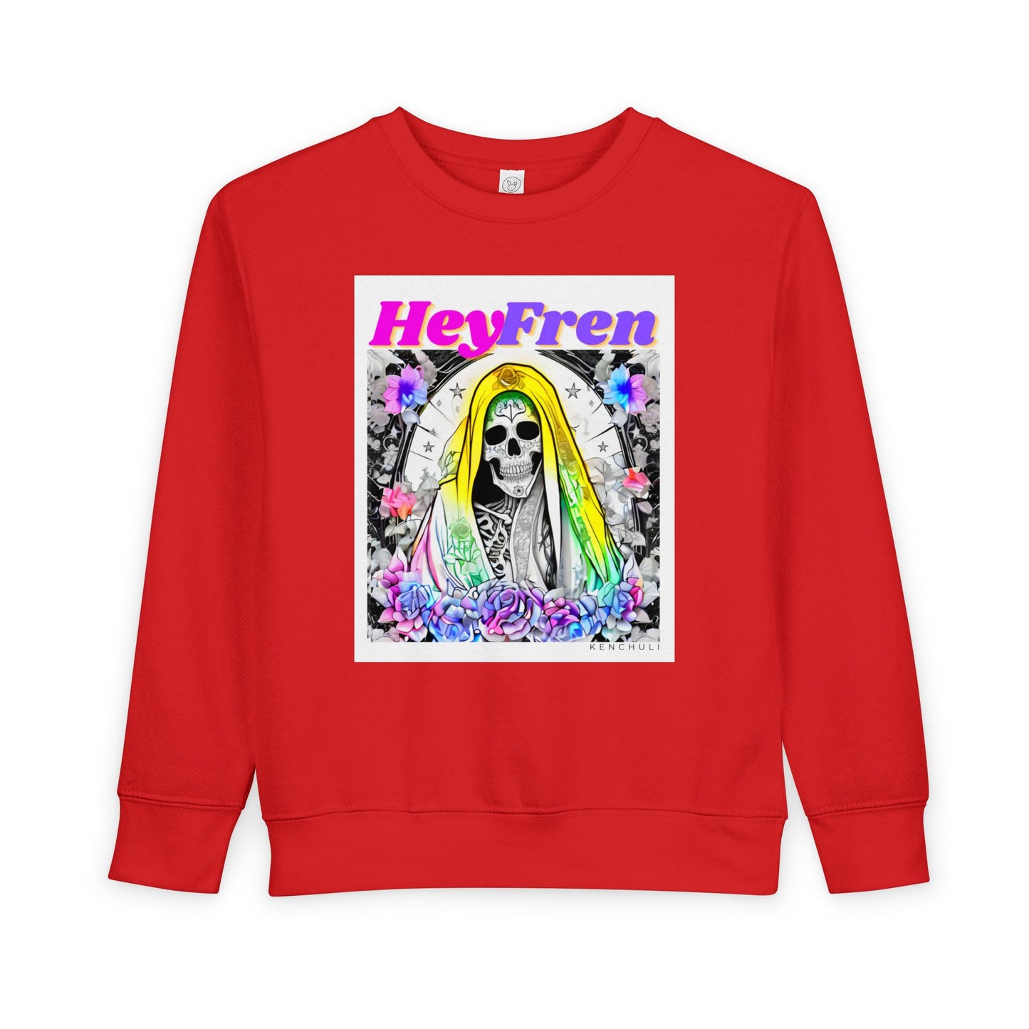 Hey Fren Santa Muerte Toddler Sweatshirt