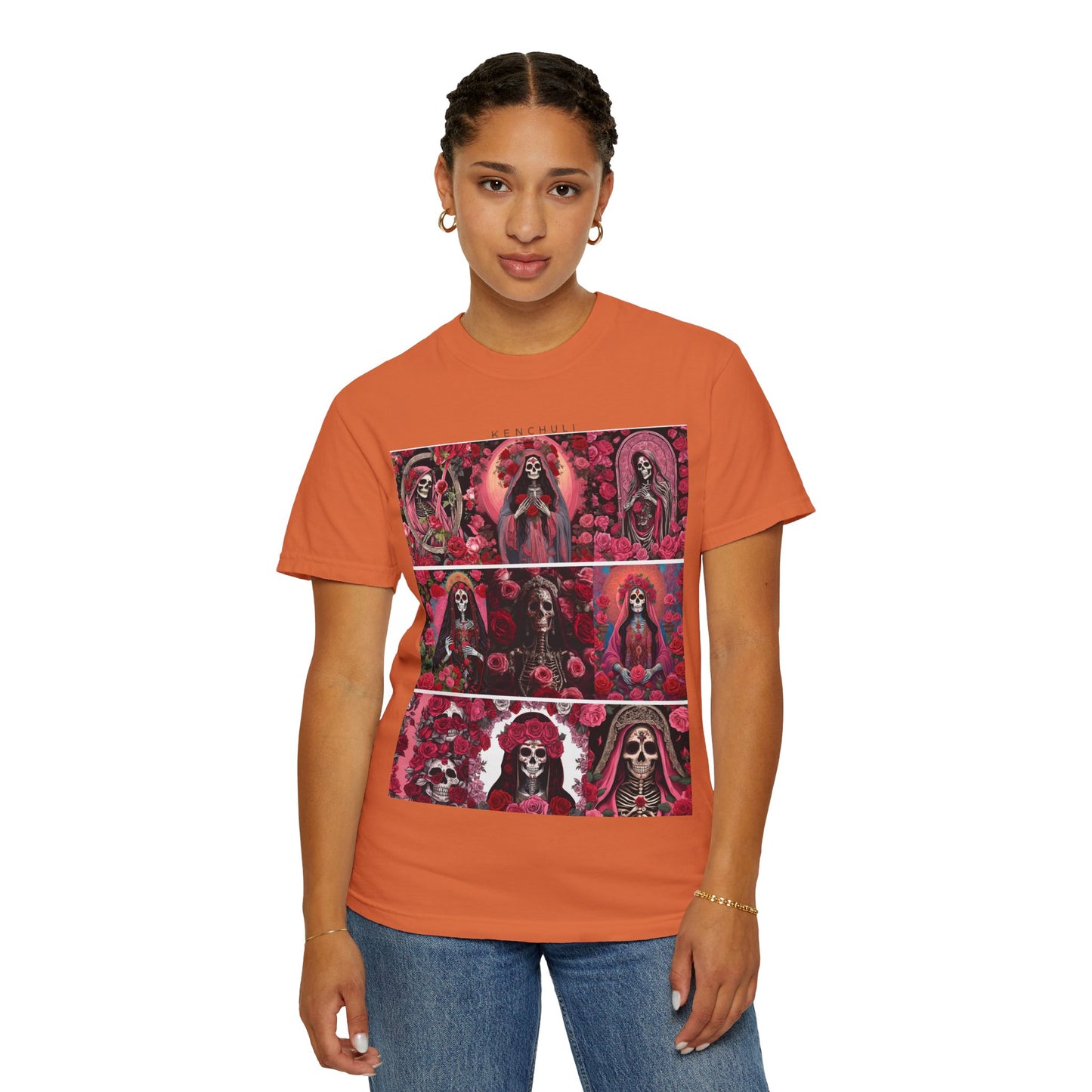 Santa Muerte Flores T-Shirt