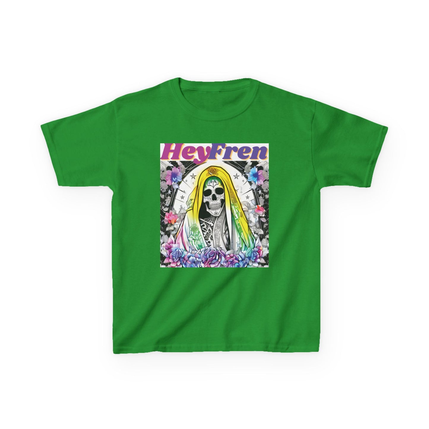 Kids "Hey Fren" Santa Muerte Graphic Tee