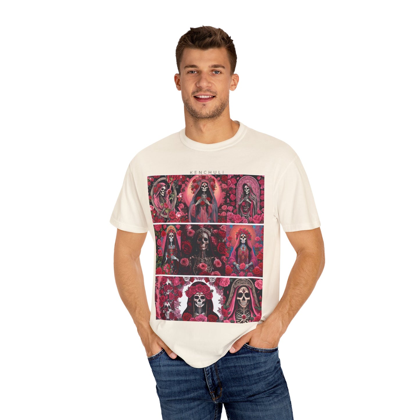 Santa Muerte Flores T-Shirt