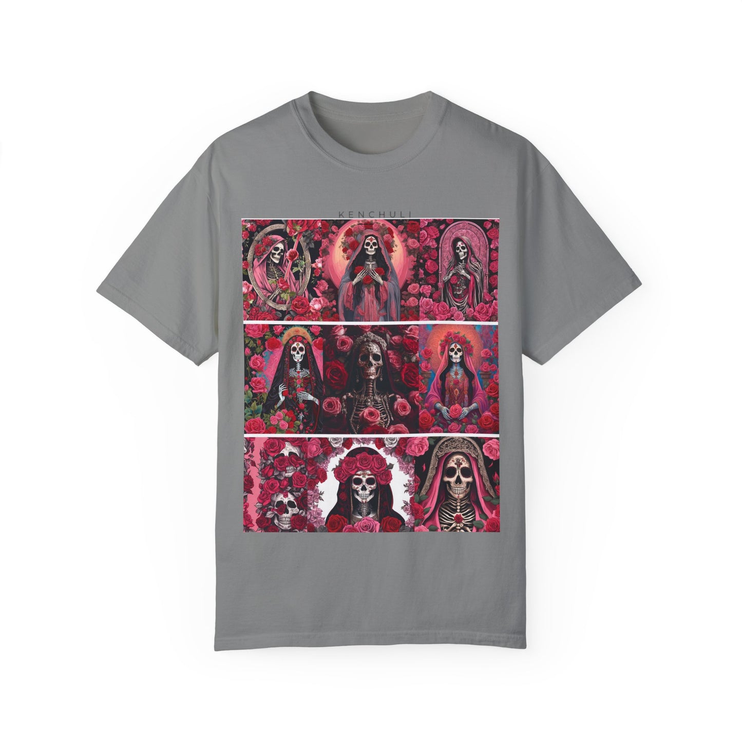 Santa Muerte Flores T-Shirt