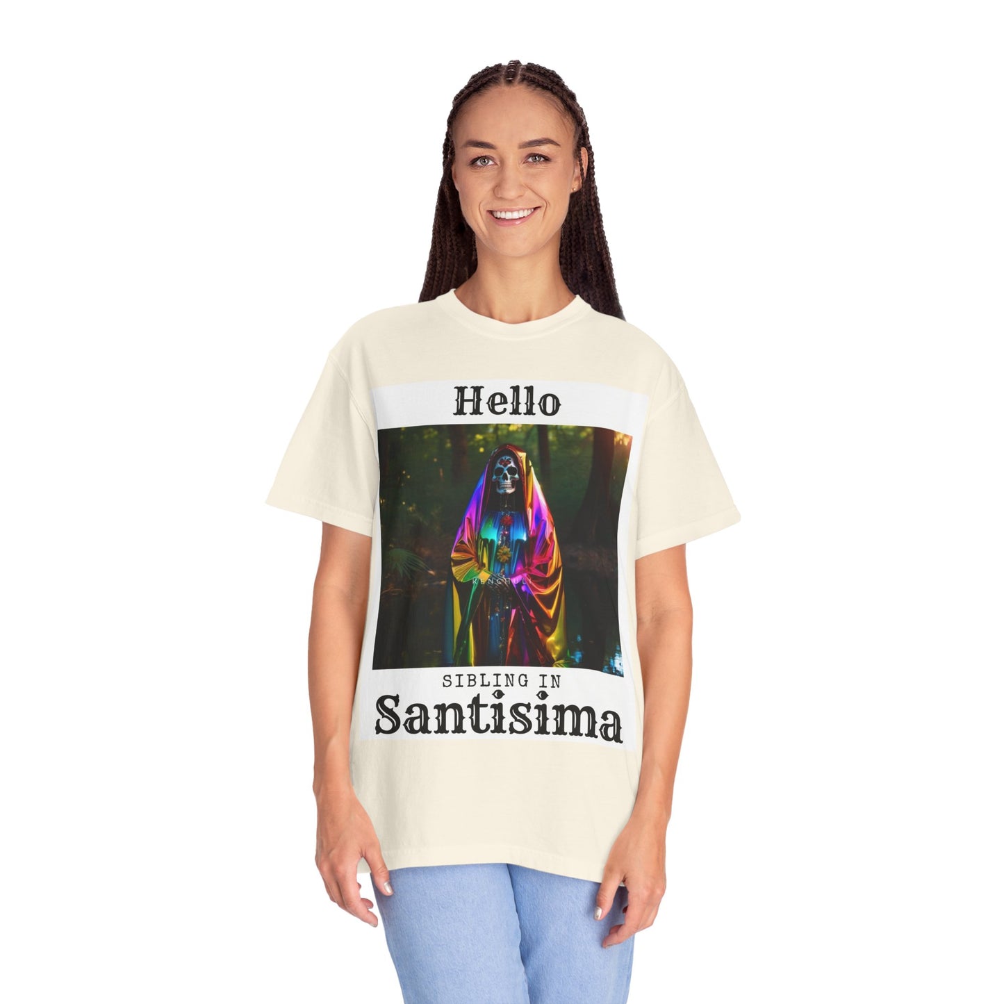 Santa Muerte Sibling in Santisima T-Shirt