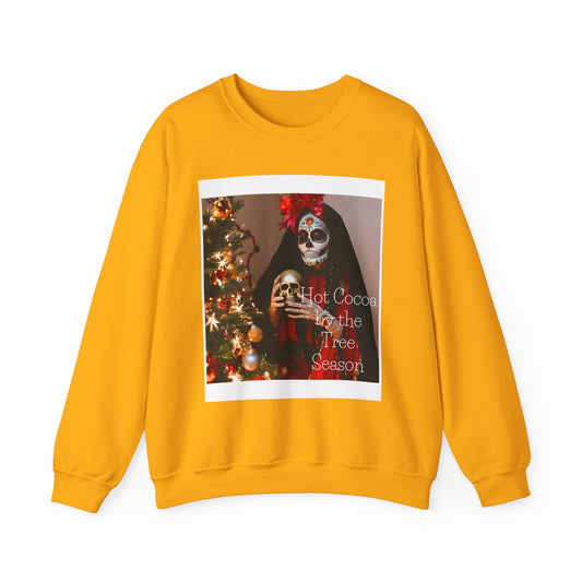 "Hot Cocoa by The Tree Season" Crewneck Sweatshirt