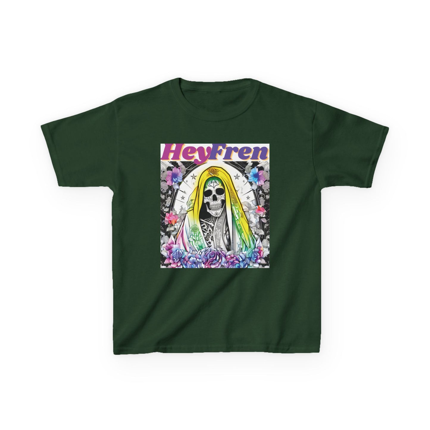 Kids "Hey Fren" Santa Muerte Graphic Tee