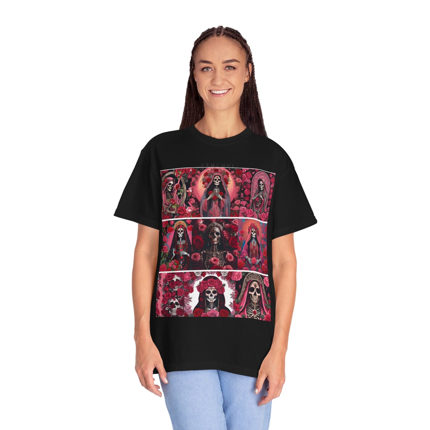 Santa Muerte Flores T-Shirt