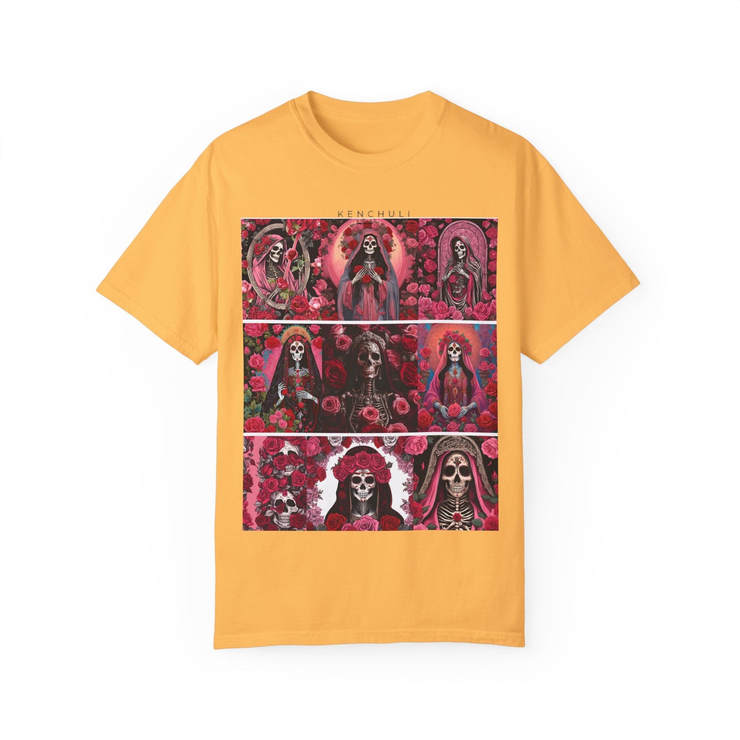 Santa Muerte Flores T-Shirt