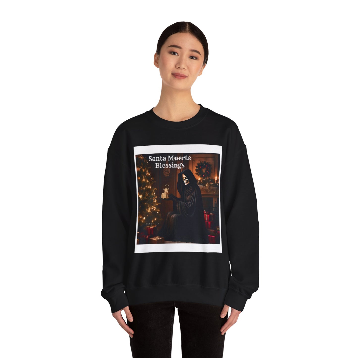 "Santa Muerte Blessing" Crewneck Sweatshirt