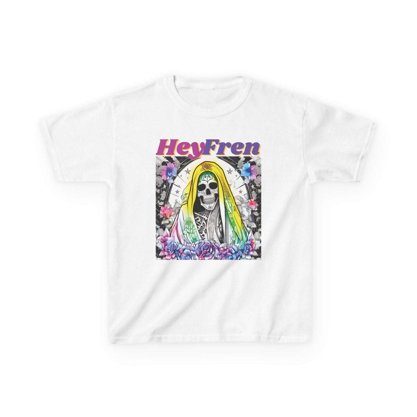 Kids "Hey Fren" Santa Muerte Graphic Tee