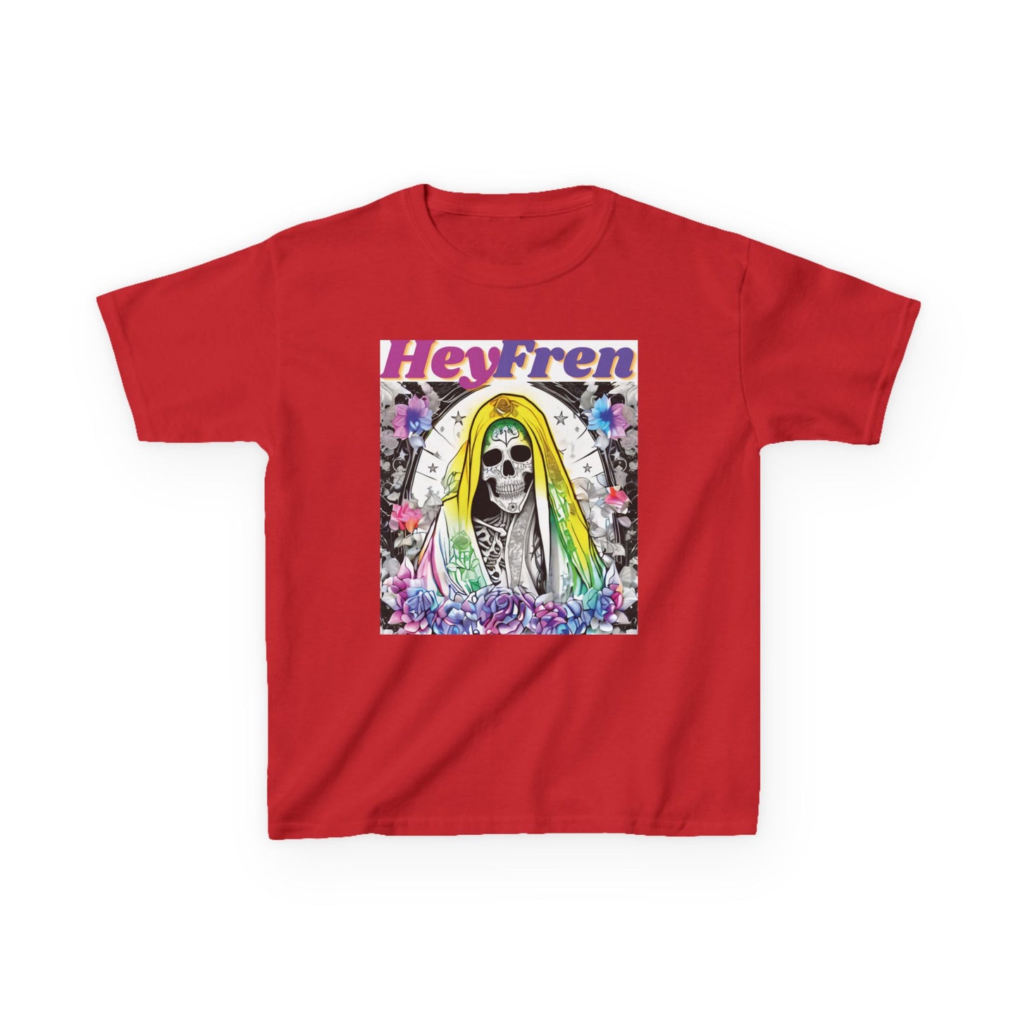 Kids "Hey Fren" Santa Muerte Graphic Tee