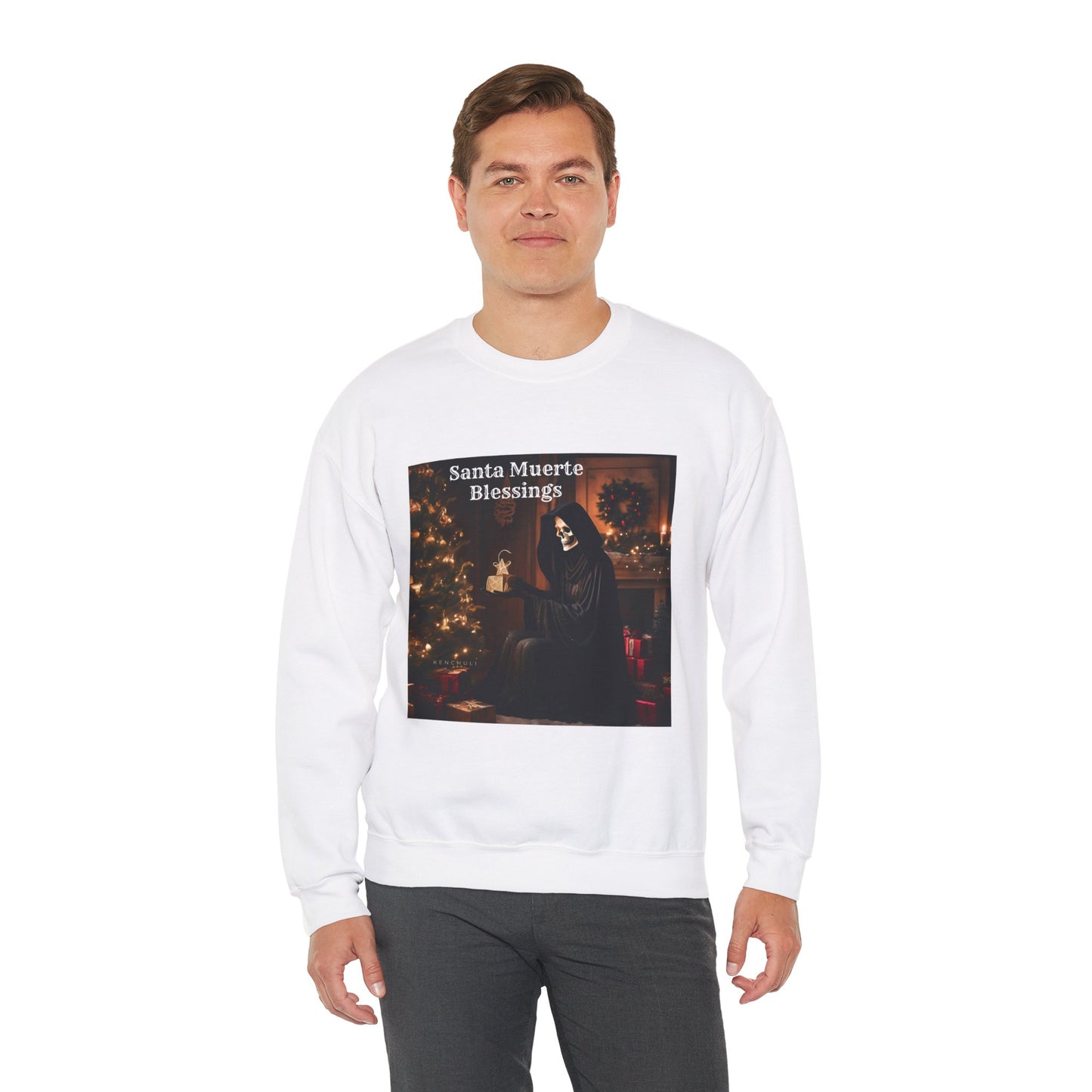 "Santa Muerte Blessing" Crewneck Sweatshirt