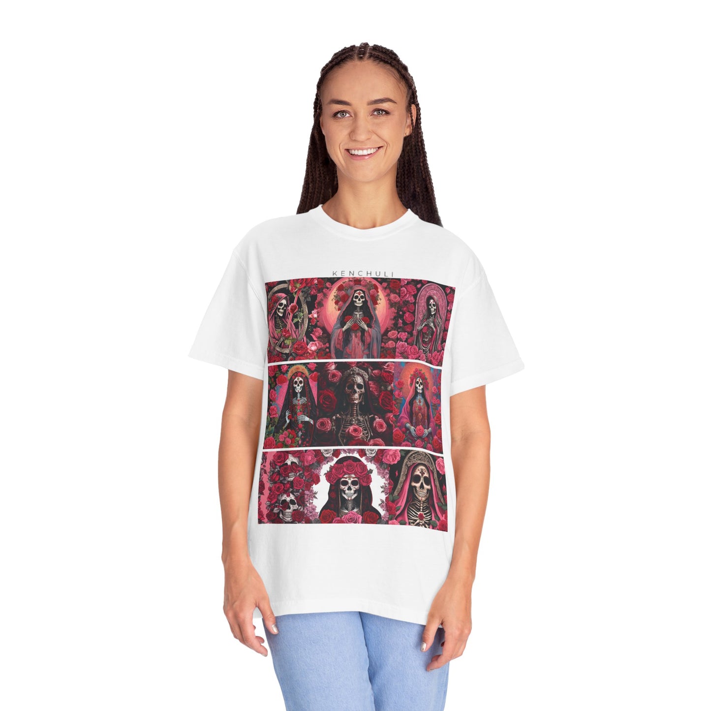 Santa Muerte Flores T-Shirt