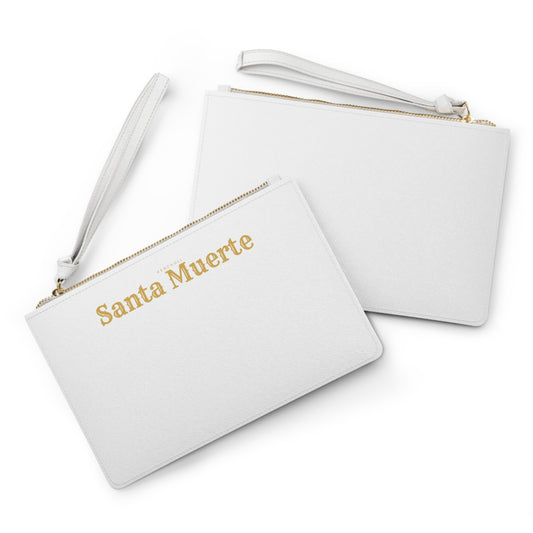 White Santa Muerte Clutch