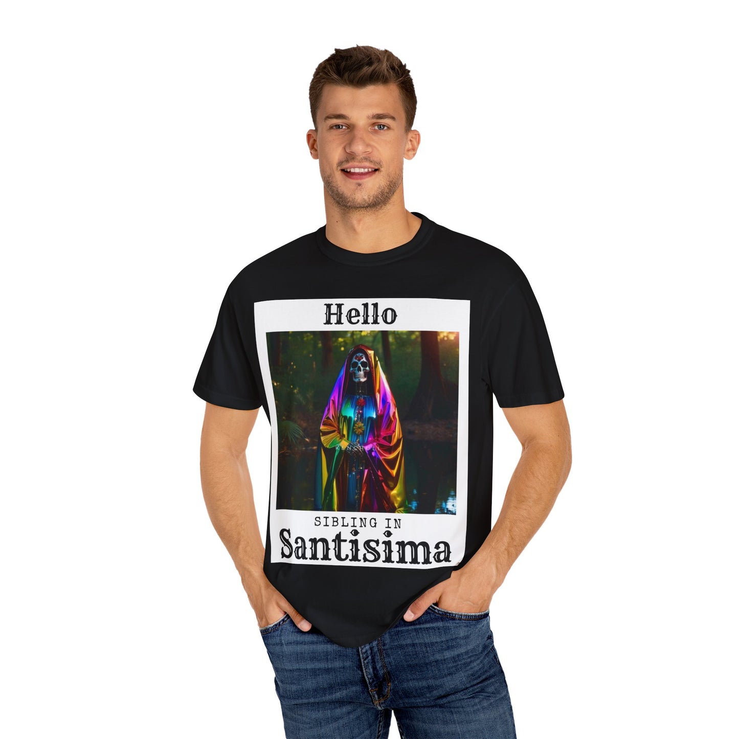 Santa Muerte Sibling in Santisima T-Shirt