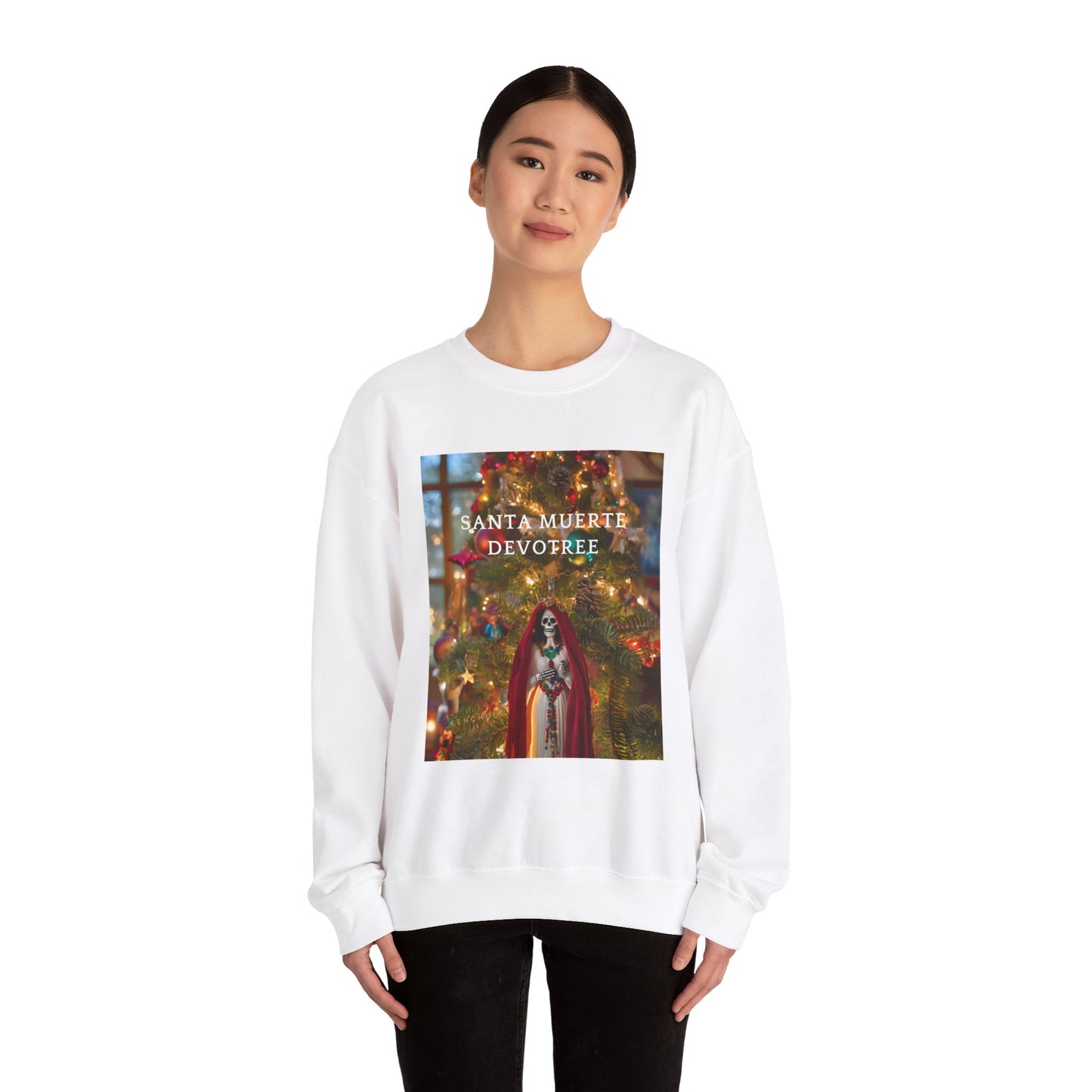 "Santa Muerte Devotree" Crewneck Sweatshirt