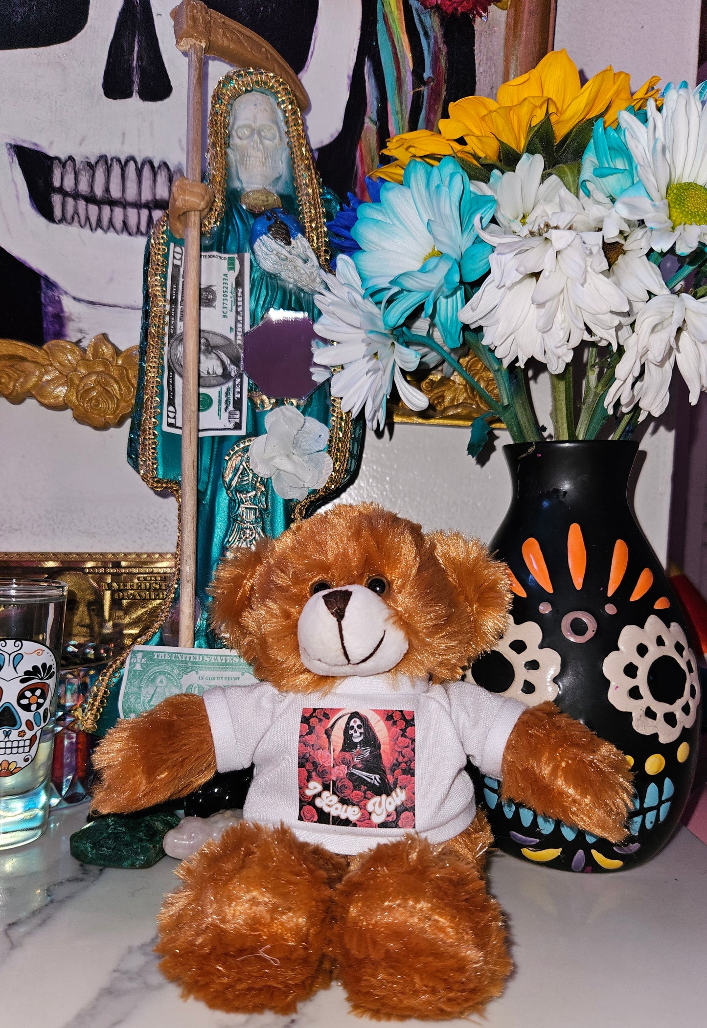 8" Santa Muerte Stuffed Animals