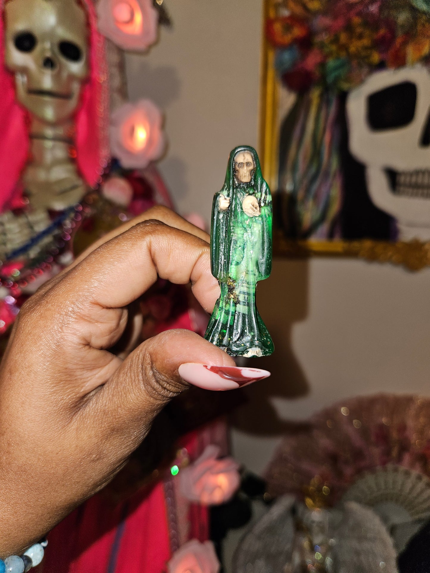 2.5" Mini Santa Muerte Statue Bundle