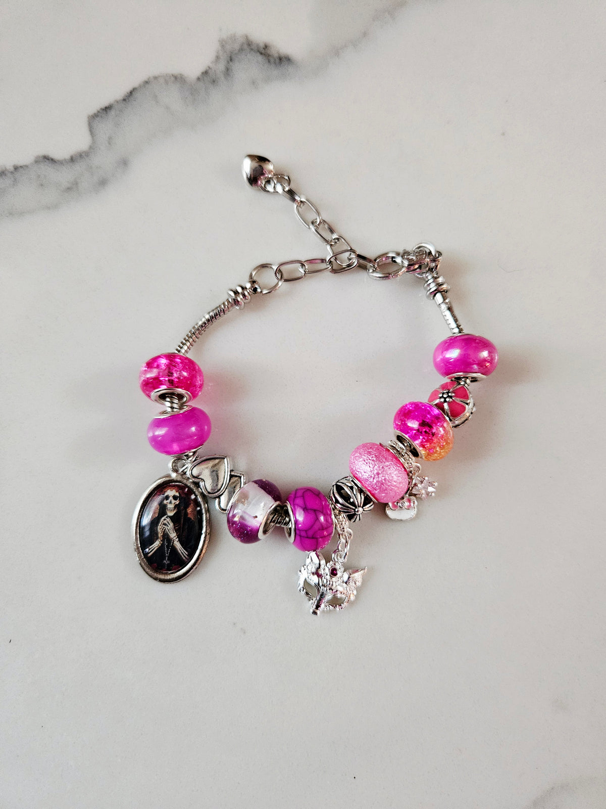 Santa Muerte  Charm Bracelet