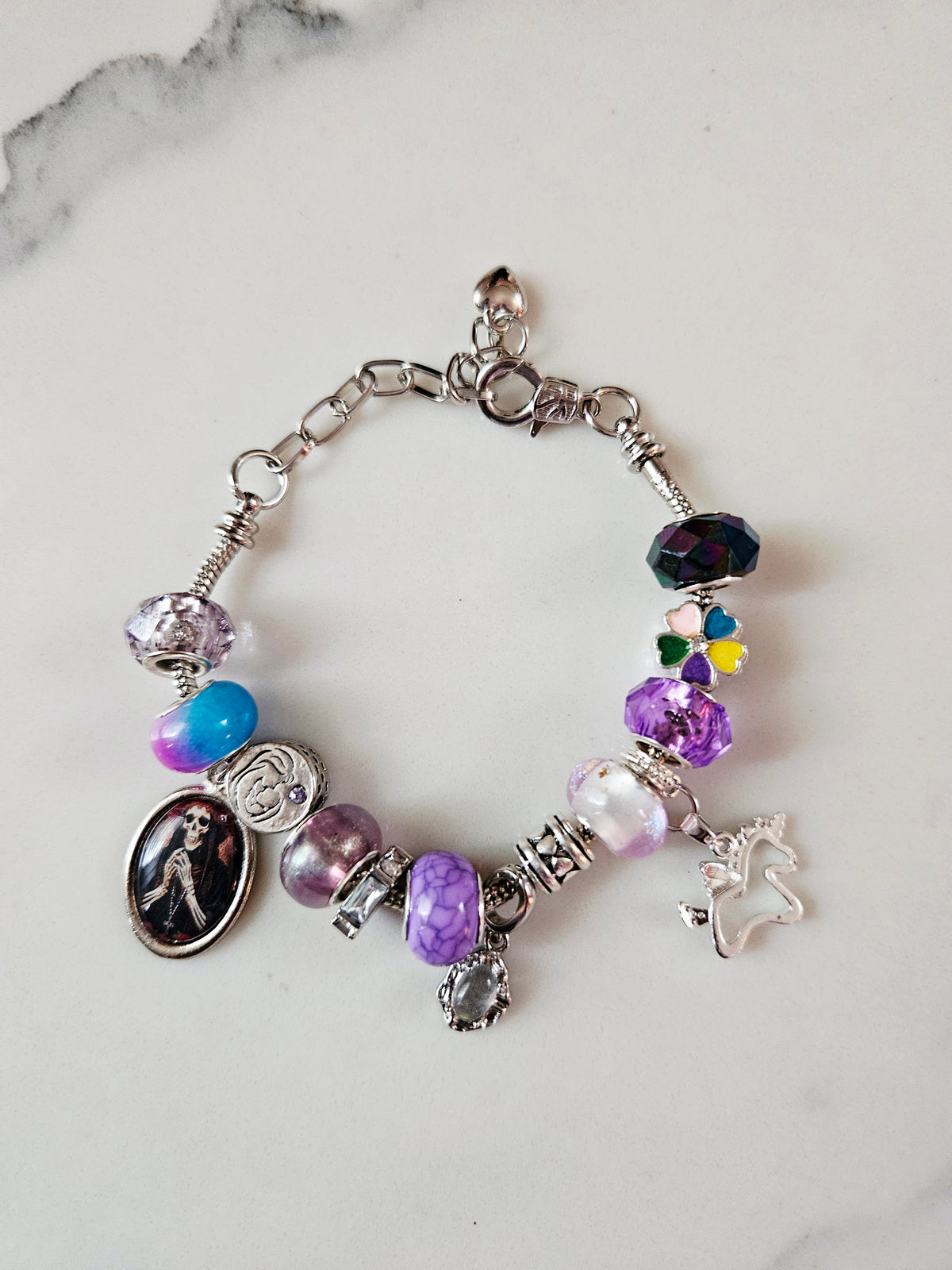 Santa Muerte  Charm Bracelet